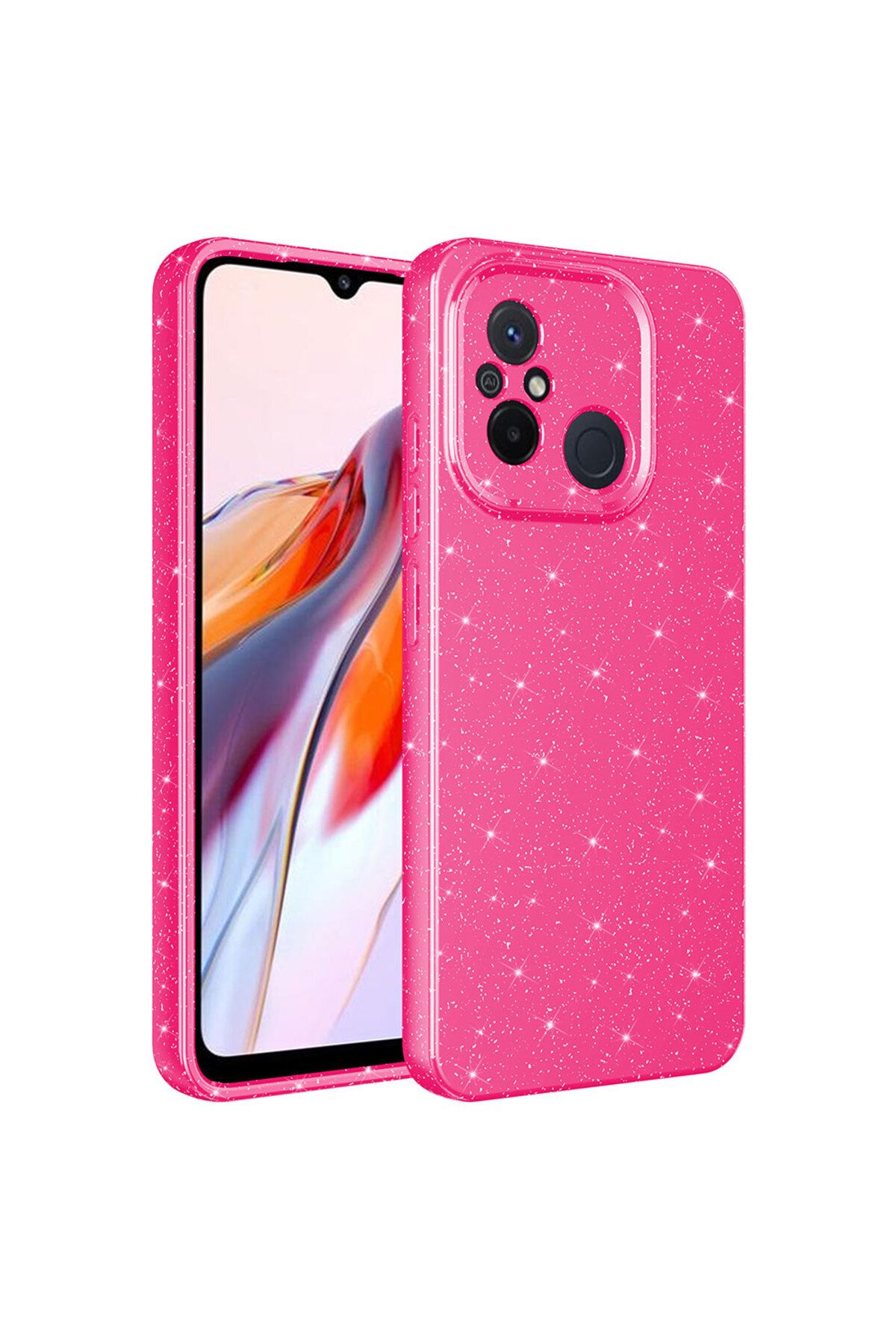 gaappy Puton Serisi Xiaomi Redmi 12C Pembe Koyu Kapak