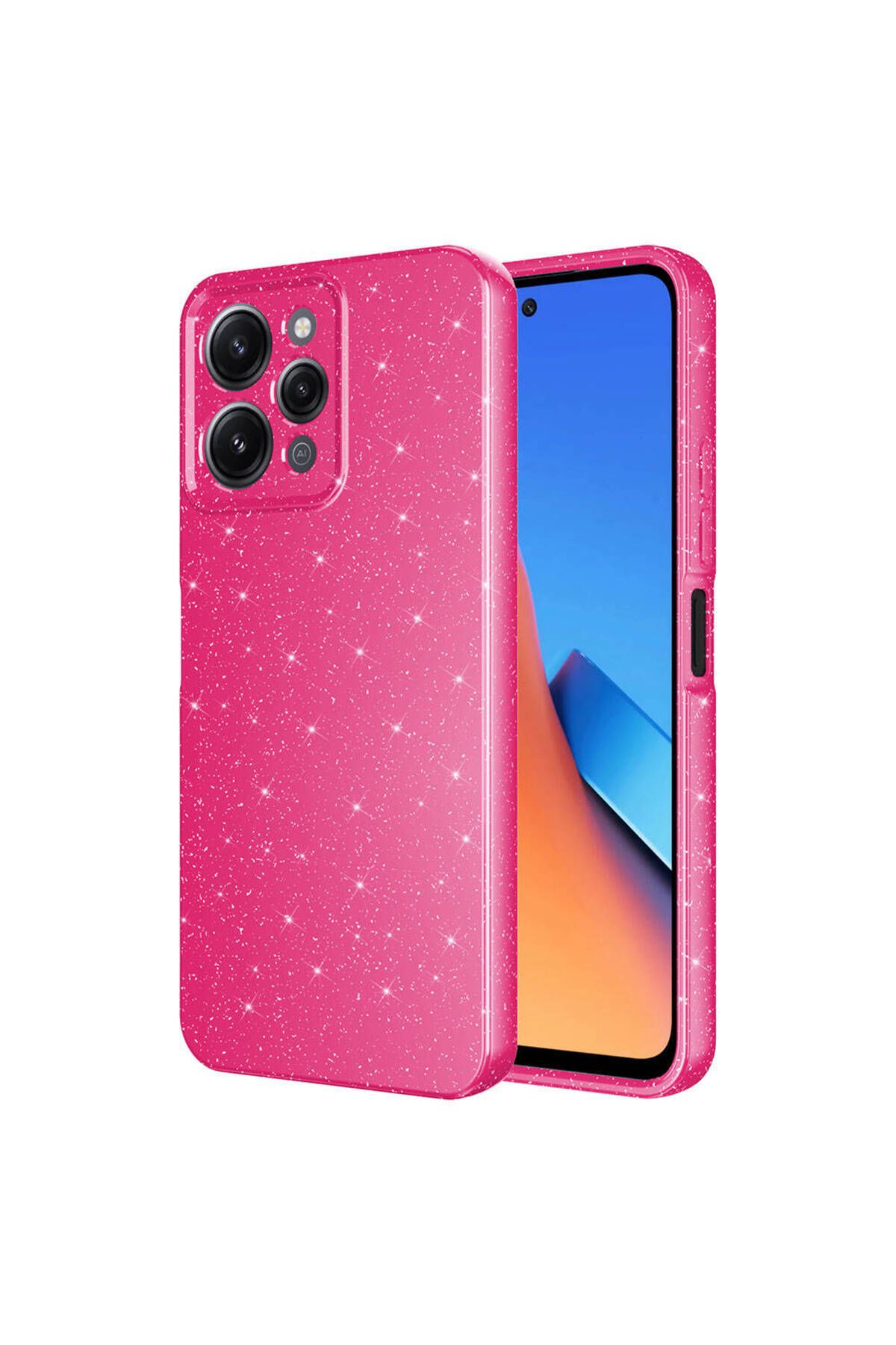 gaappy Puton Serisi Xiaomi Redmi 12 Pembe Koyu Kapak