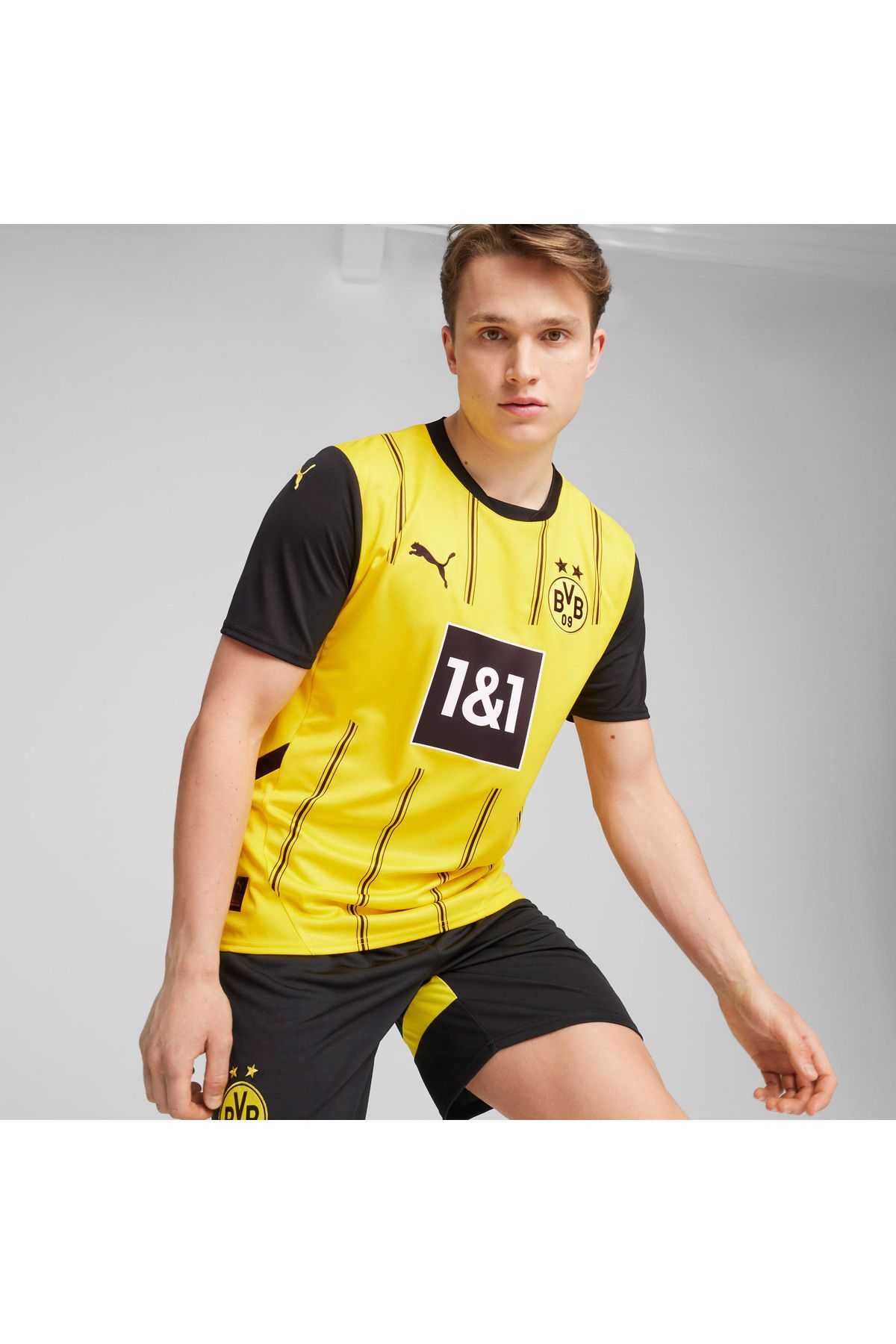 Puma-Bourissia Dortmund 24/25 Men's Yellow Football Jersey 1