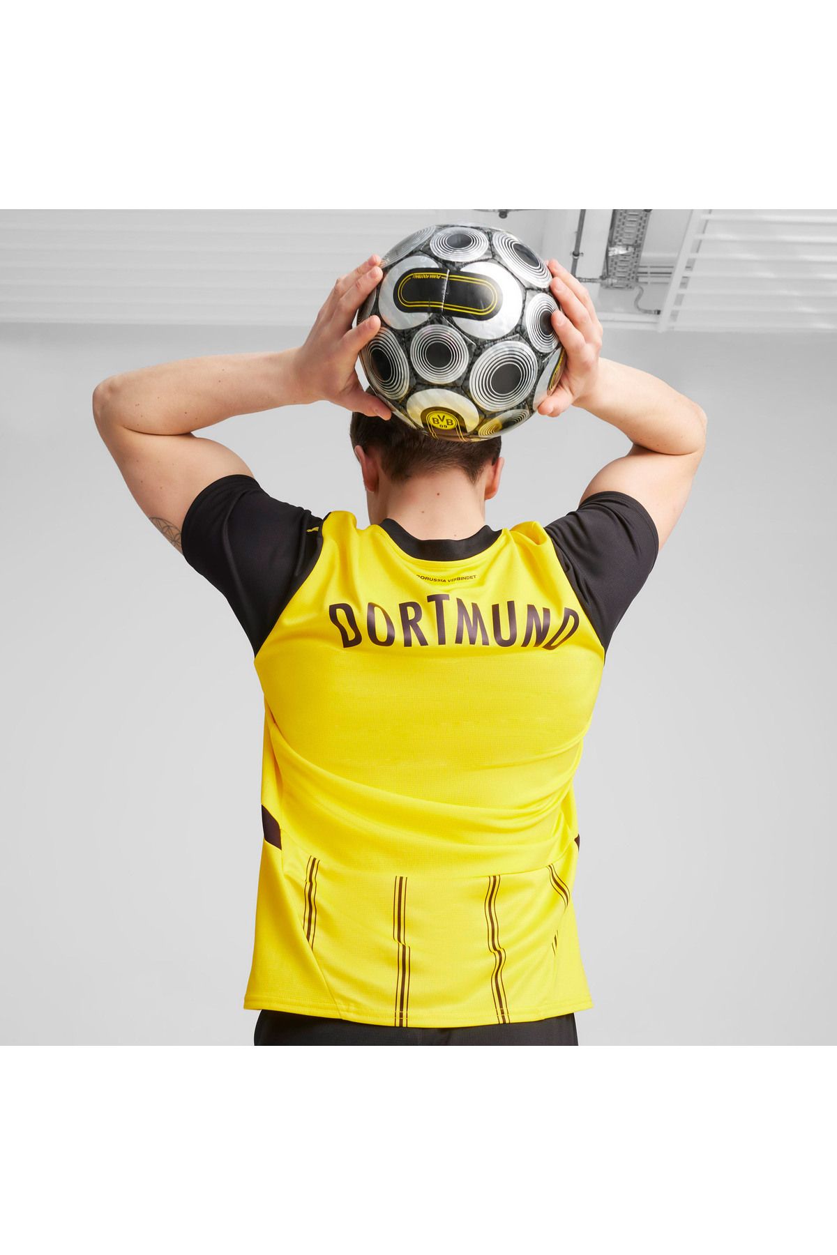 Puma-Bourissia Dortmund 24/25 Men's Yellow Football Jersey 2