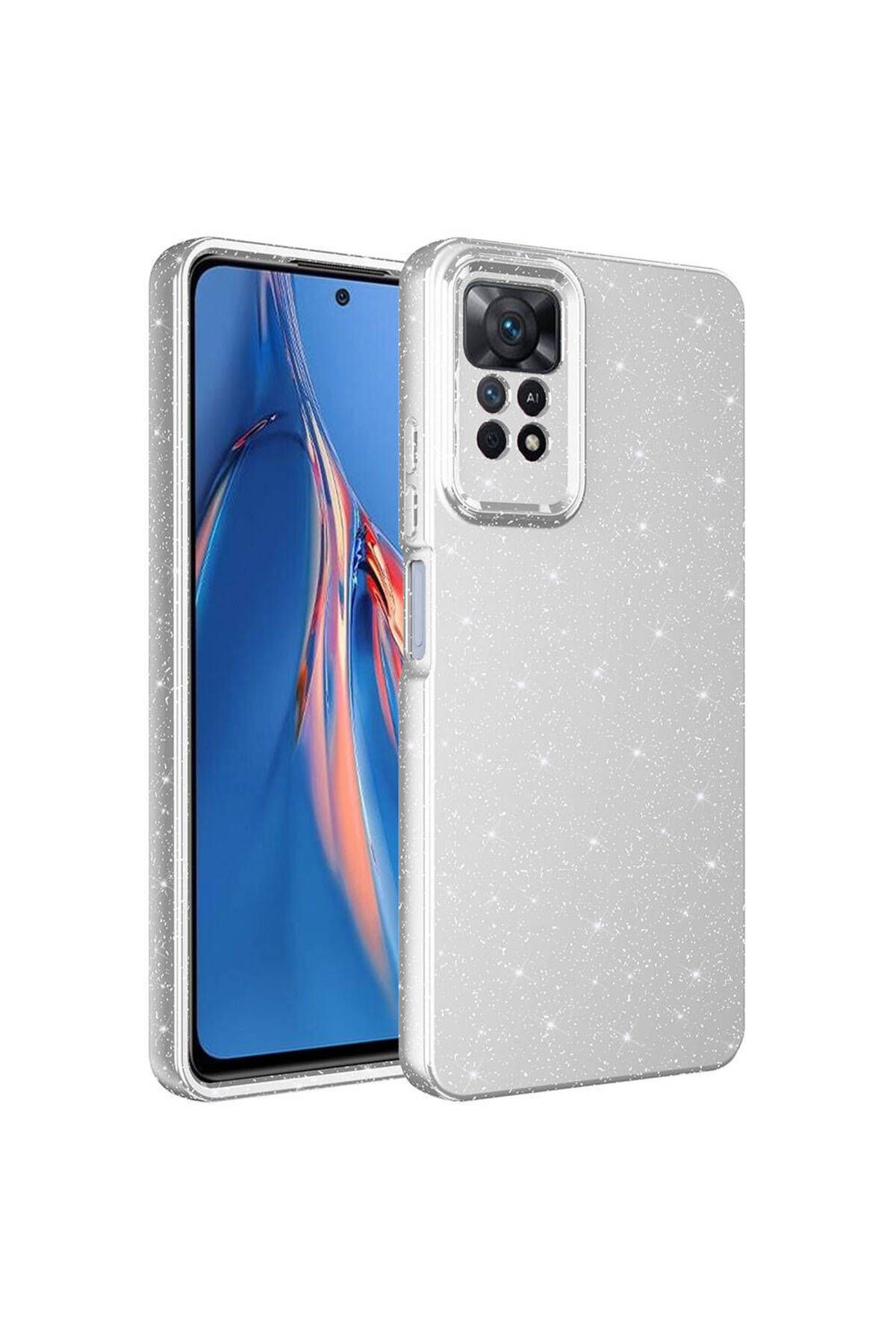 gaappy Puton Serisi Xiaomi Redmi Note 12 Pro 4G Gümüş Kapak