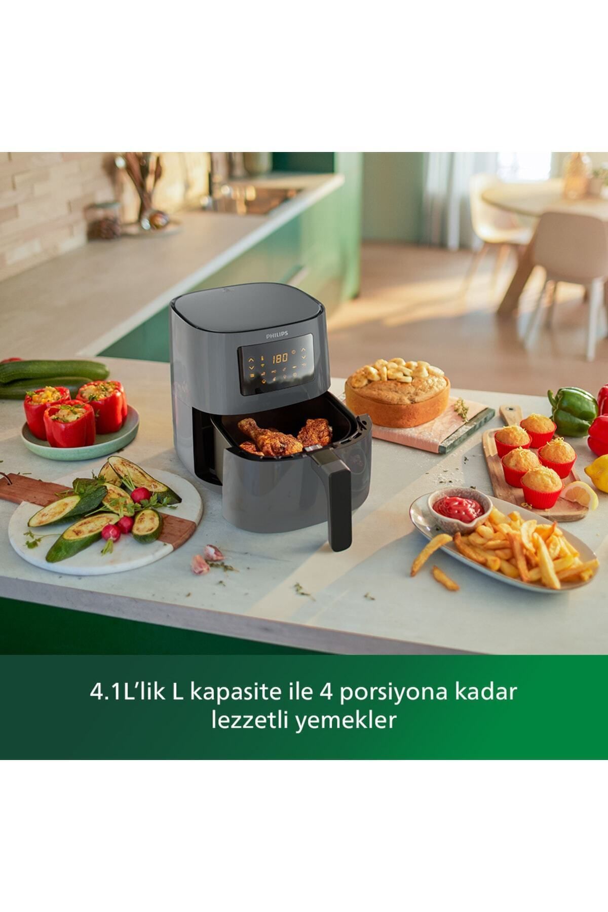 Philips Hd9255/60 Rapid Air 5000 Serisi Airfryer - Uzaktan Bağlantılı 045USERI