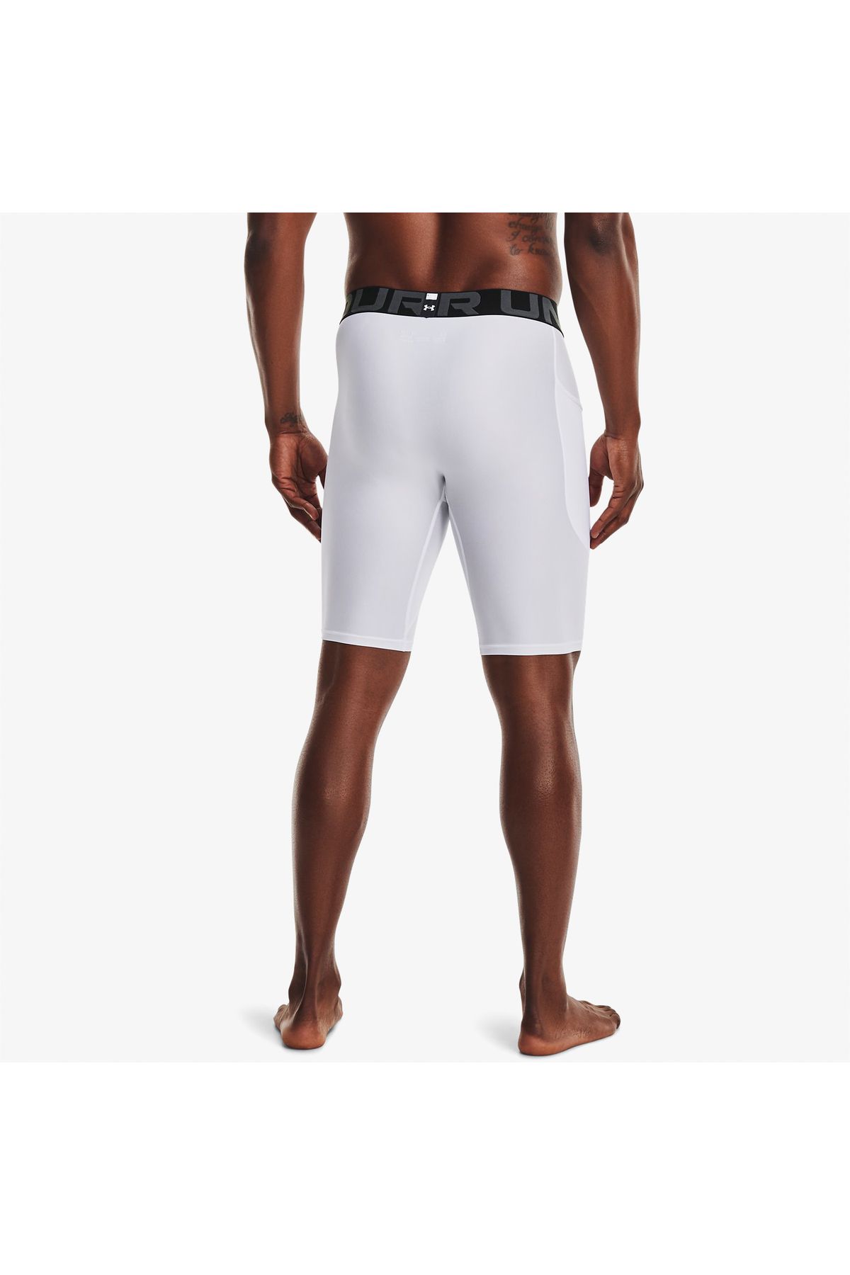 شورت ورزشی سفید مردانه های بلند جیب Heatgear® 1361602 100 Under Armour