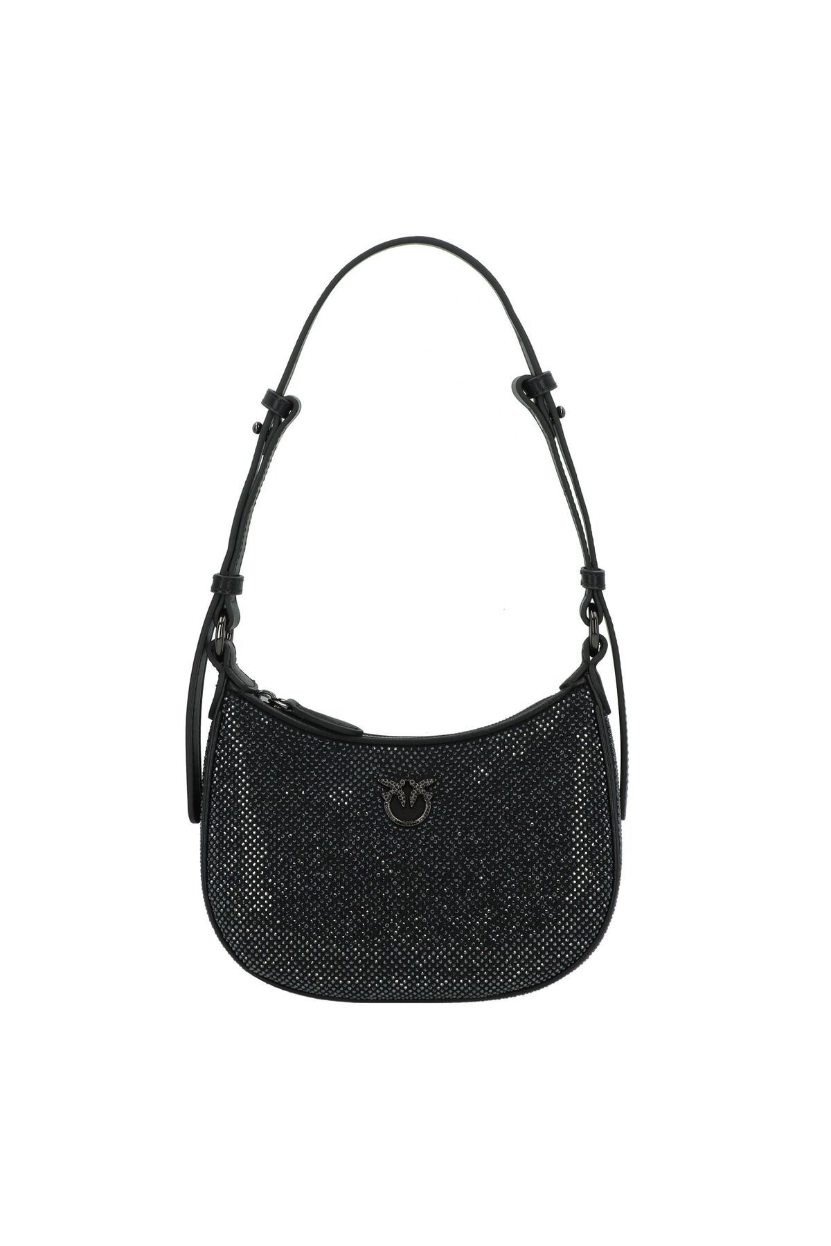 PİNKO-Half Moon Mini taška Schultertasche Leder 18 cm 1