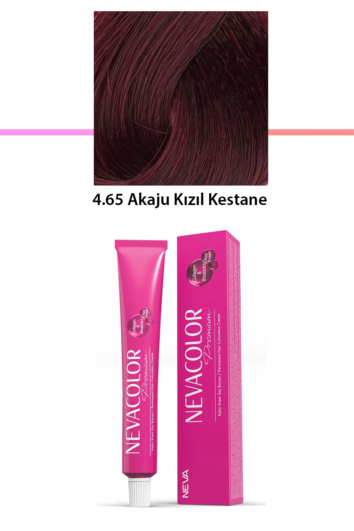 karadağsb Premium 4.65 Akaju Kızıl Kestane - Kalıcı Krem Saç Boyası 50 G Tüp