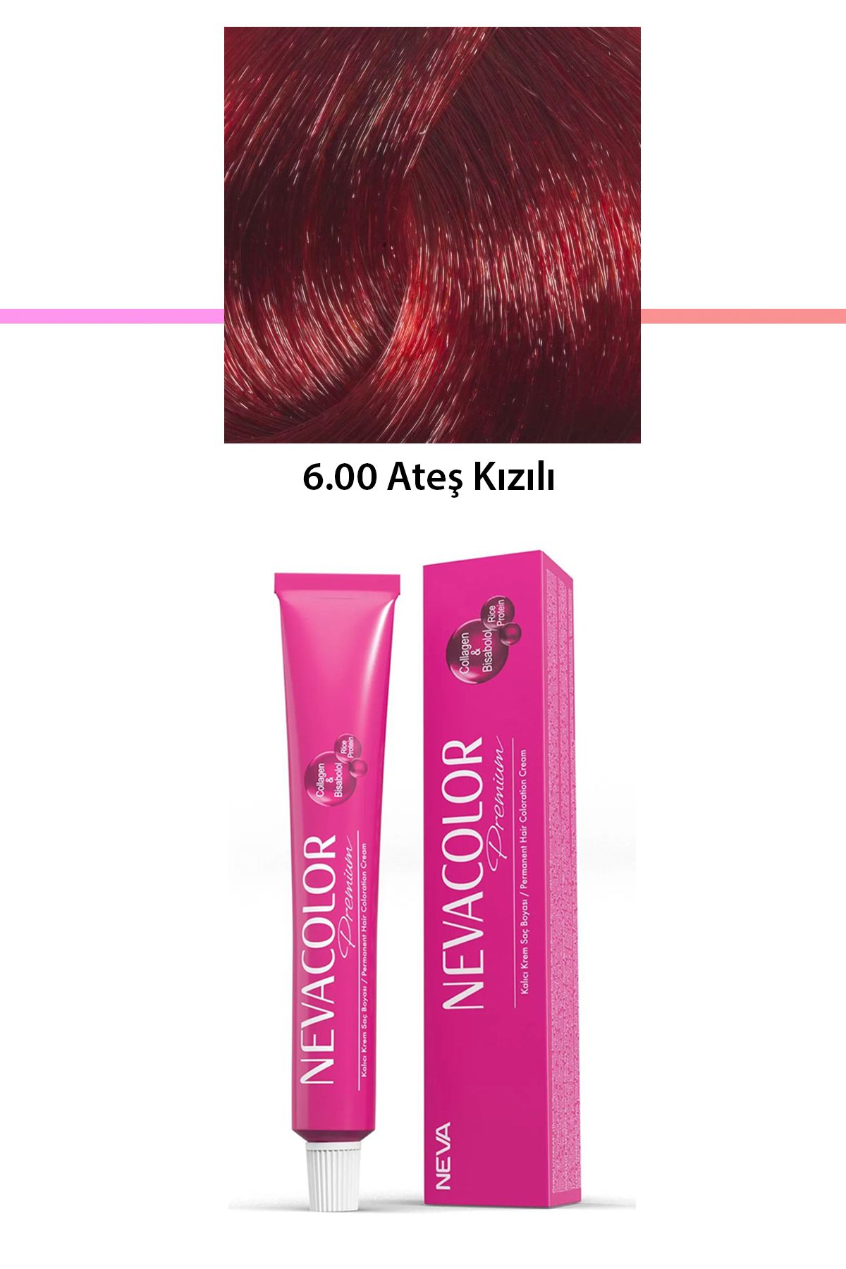 karadağsb Premium 6.00 Ateş Kızılı - Kalıcı Krem Saç Boyası 50 G Tüp