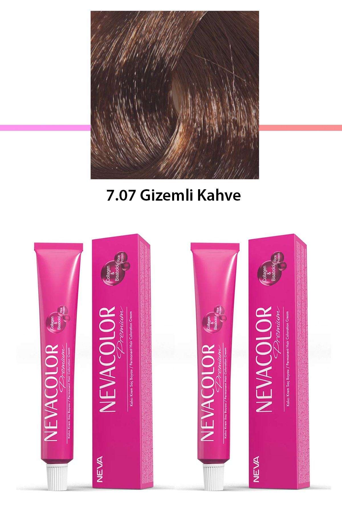 karadağsb 2 Li Set Premium 7.07 Gizemli Kahve - Kalıcı Krem Saç Boyası 2 X 50 G Tüp