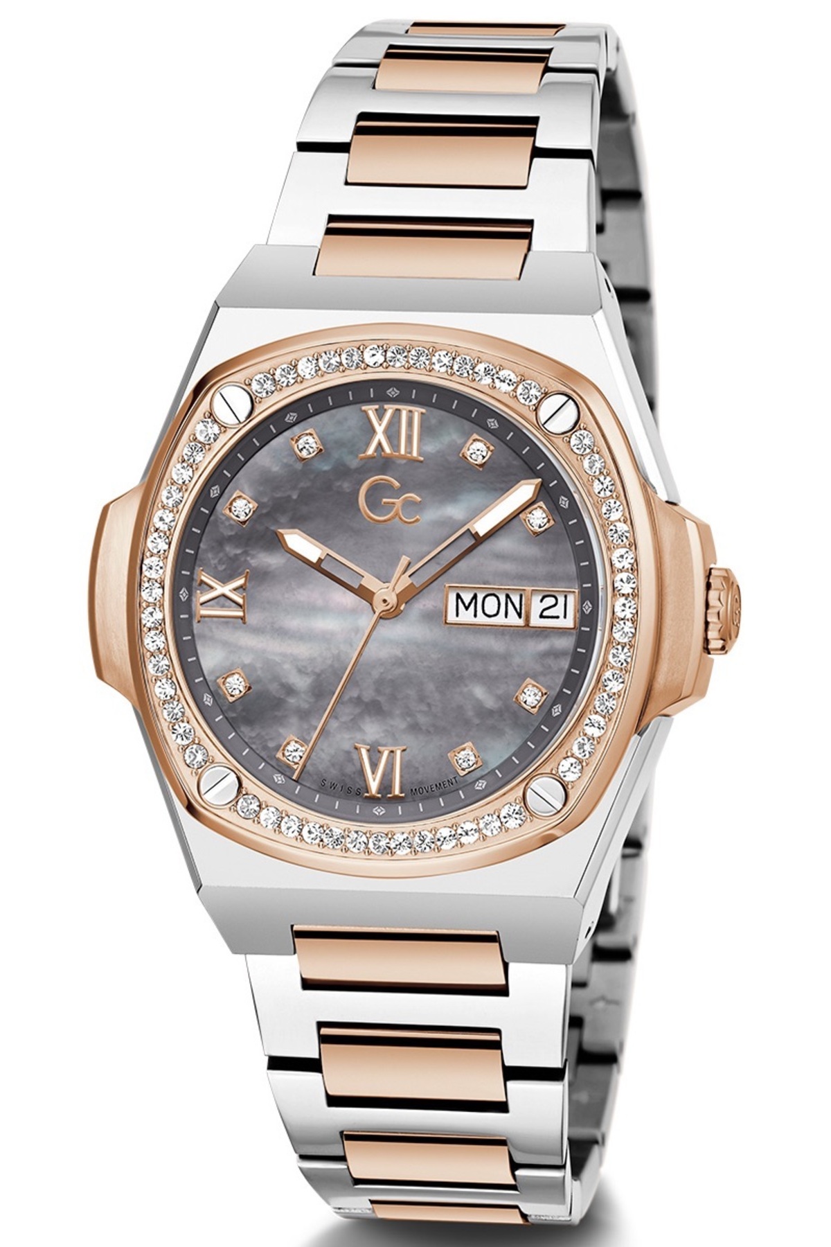 Orologio Guess Collection Y98001L5MF – Cronografo Uomo In Acciaio Argento, Bracciale Metallico, Design Elegante E Sportivo