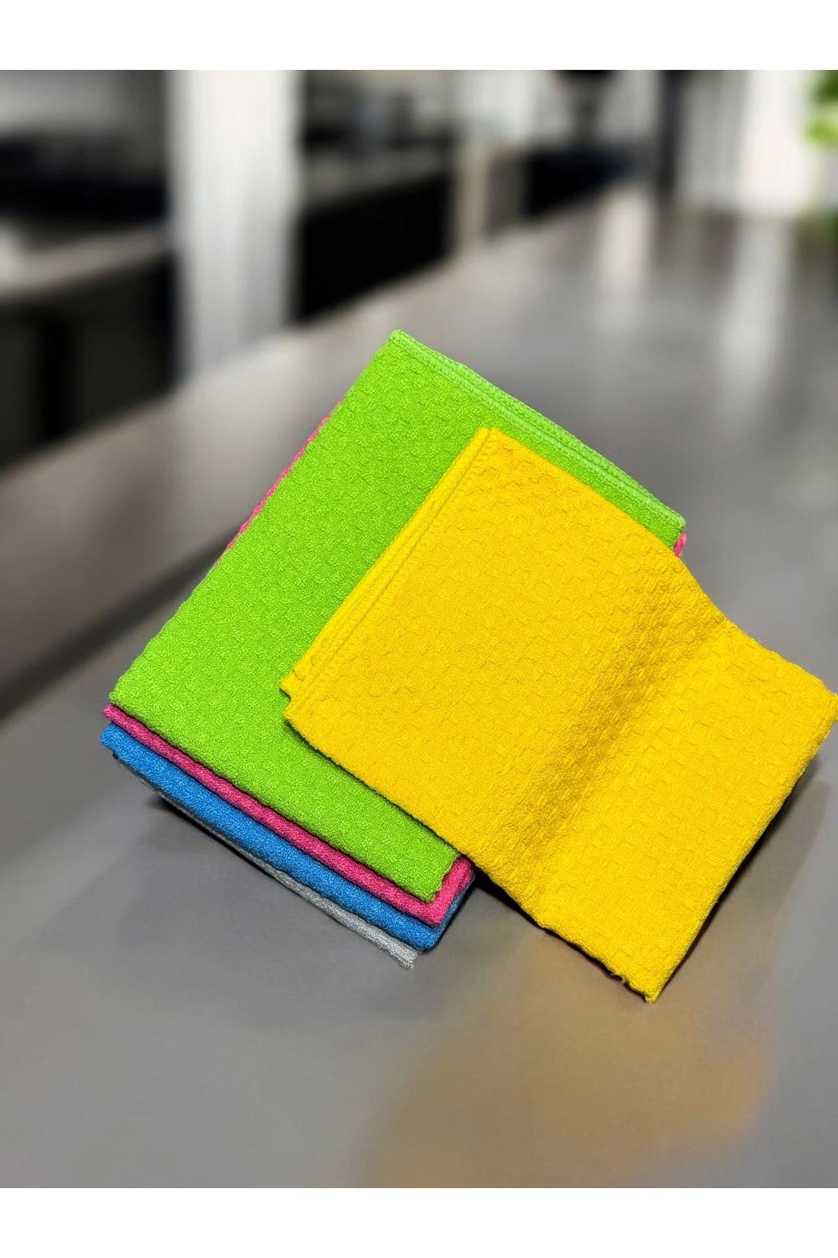 Ellesill-Premium Microfiber General Cleaning Cloth Yellow Color - 50X70 cm 7