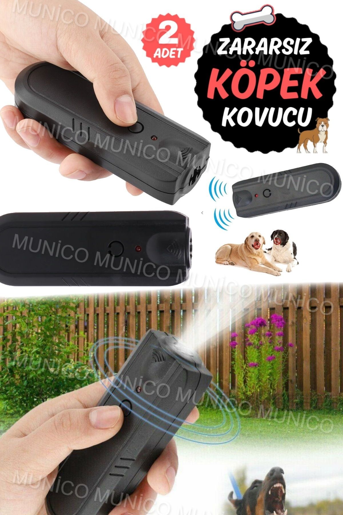 Gaggani-2 Pcs Anti Barking Dog Training and Deterrent Device Sound Device 3