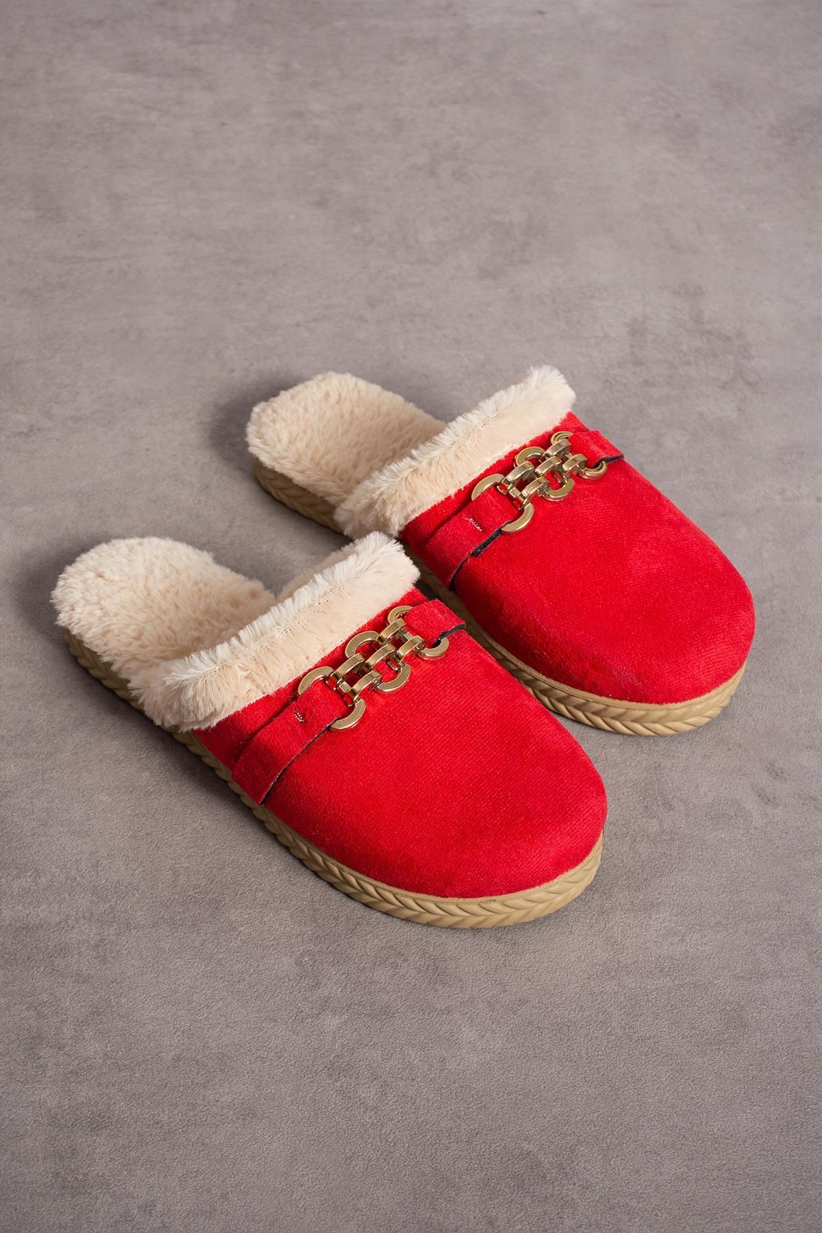 Moda Frato-Modafrato Mimoza Women's Indoor Slippers Winter Slippers Dowry Bundle Guest Slippers 4