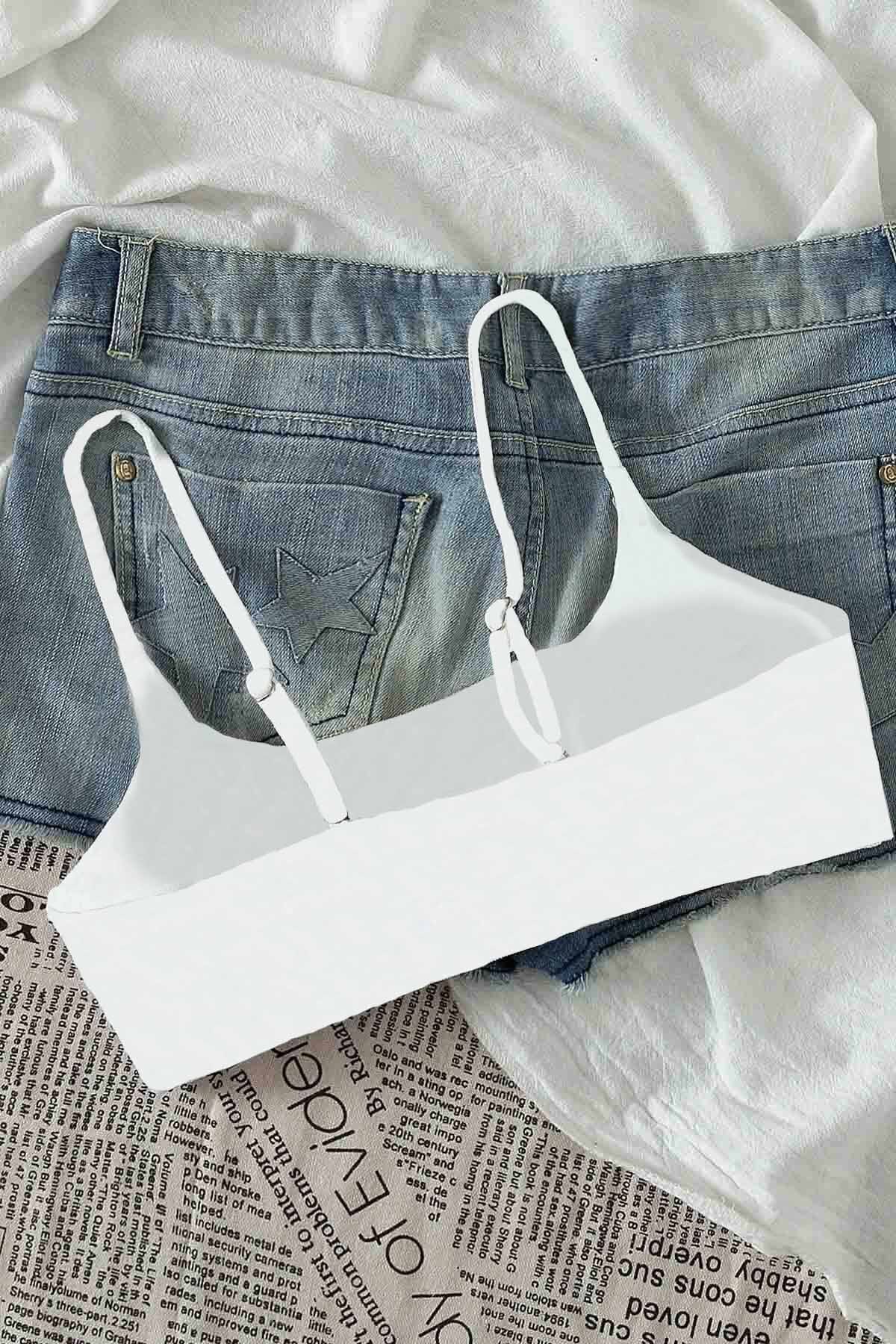 Angelsin-Stylish Design - Adjustable Strap Bikini Top 2