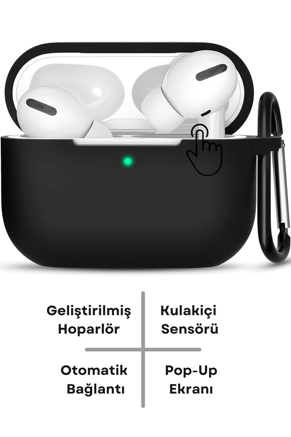 Favors Pro Ios Android Uyumlu Yeni Nesil Wireless Charge Bluetooth Kulaklık Kılıf Hediyeli-2