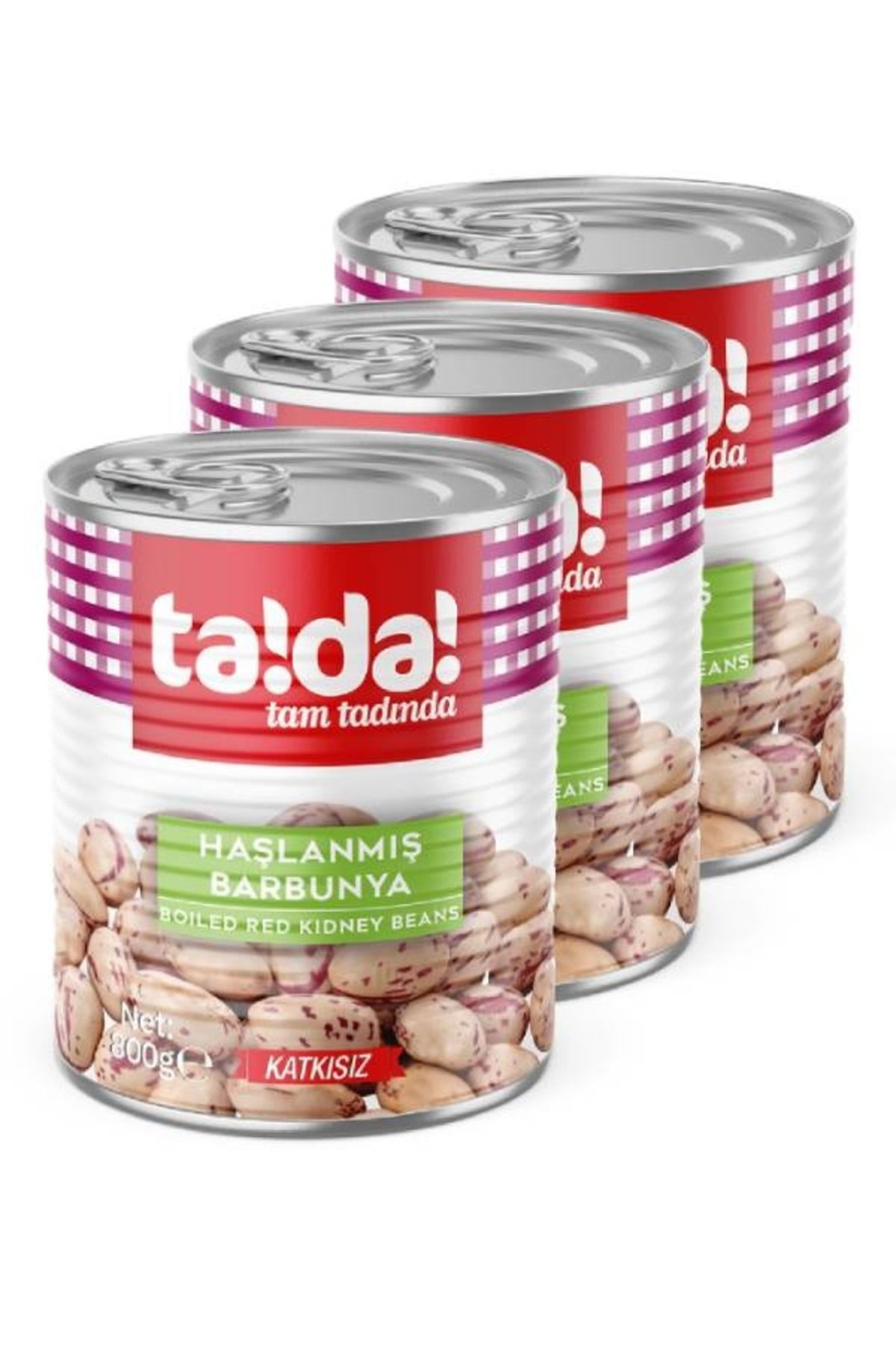 Tada Haşlanmış Barbunya 800 Gr (3 Adet)