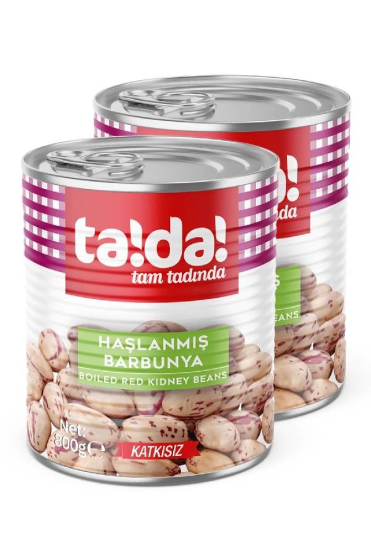 Tada Haşlanmış Barbunya 800 Gr (2 Adet)