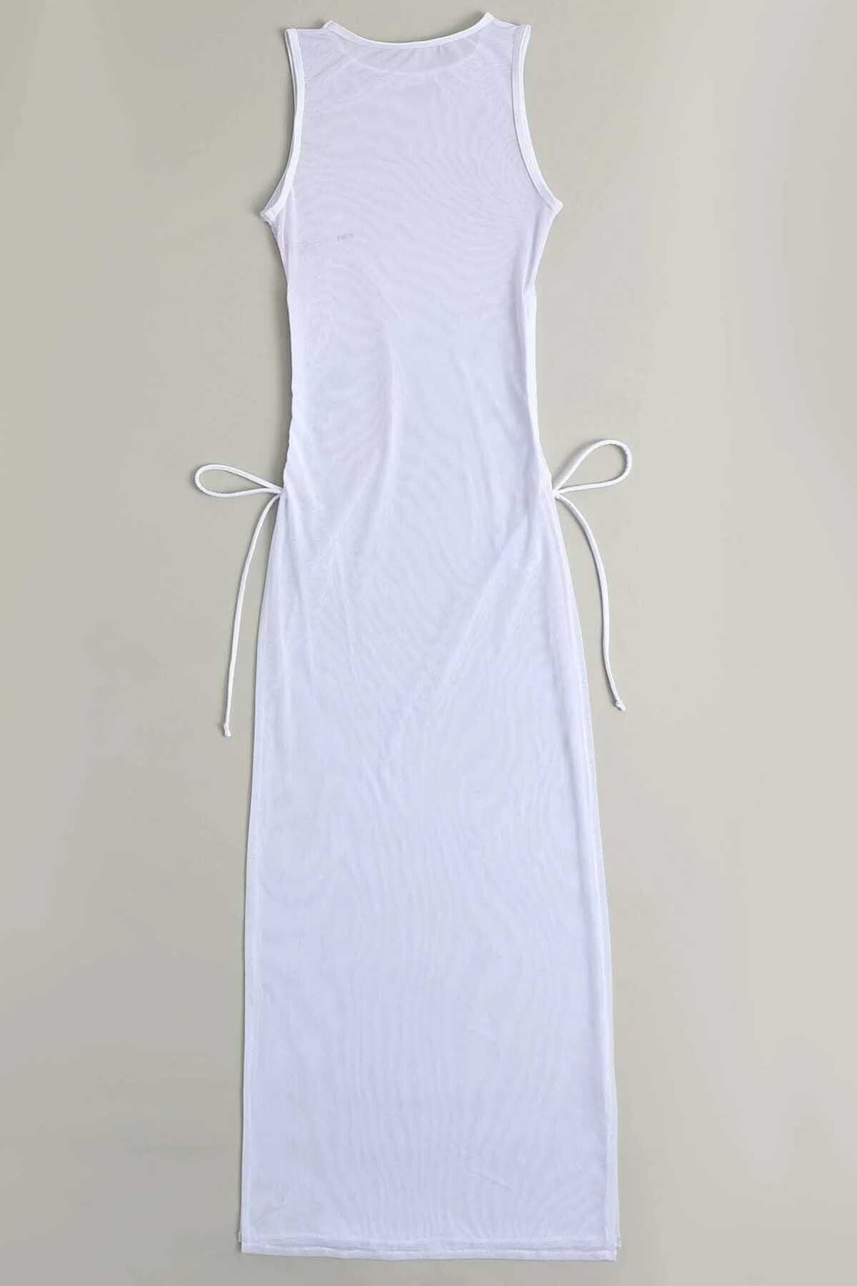 Angelsin-Strandkleid aus Tüll und Pareo 2