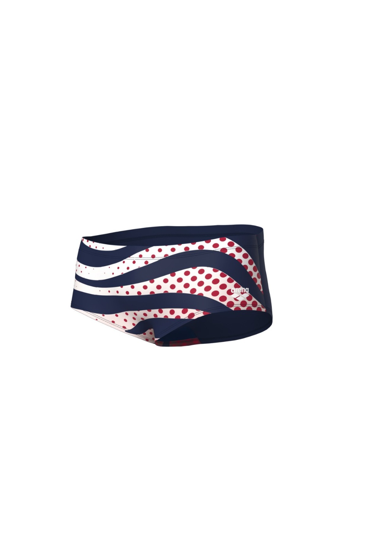 شورت شنا مردانه ARENA MULTI STRIPES دور کمر کوتاه سرمه‌ای چند رنگ آرنا مایو شنا ARENA