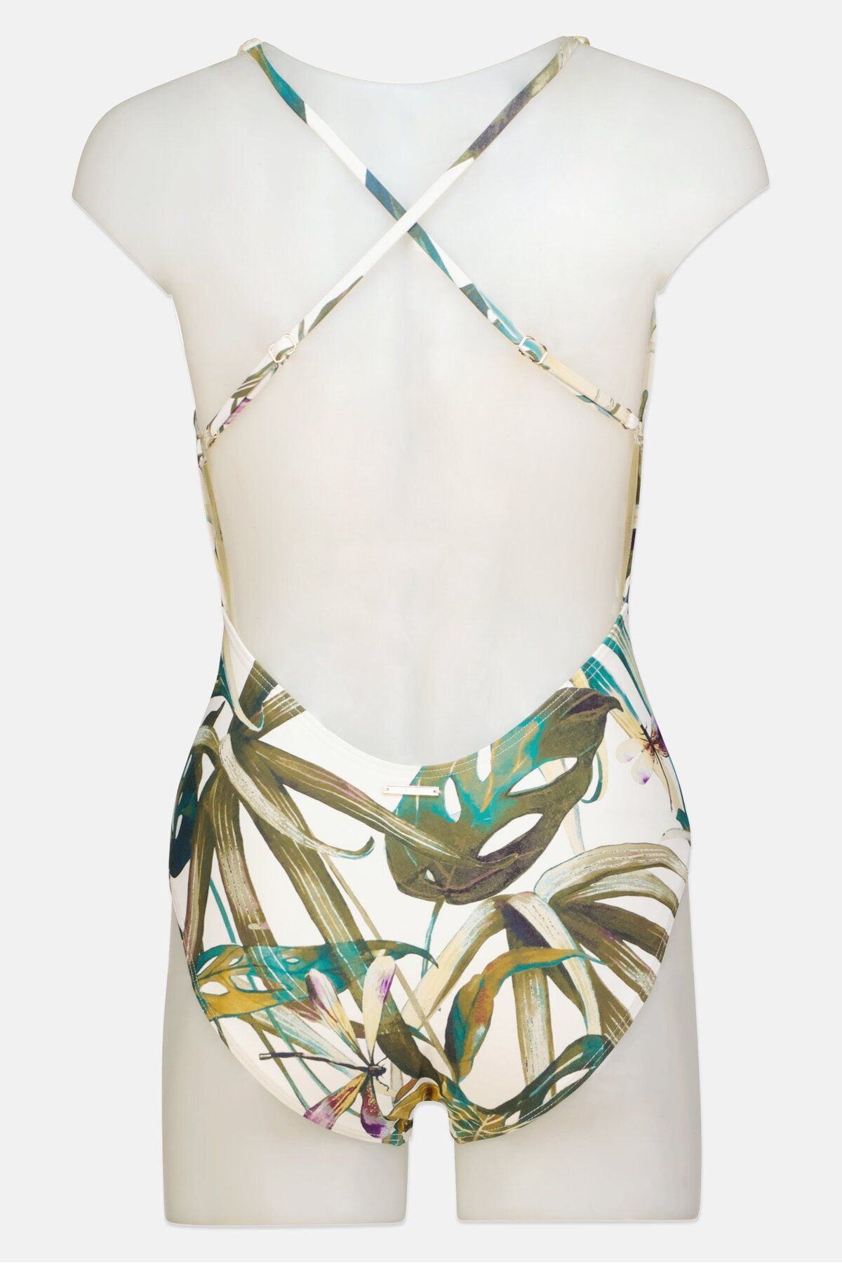 Vince Camuto-Women Padded One Piece All Over Printed Swimwear, Teal  Blue/White Combo 2