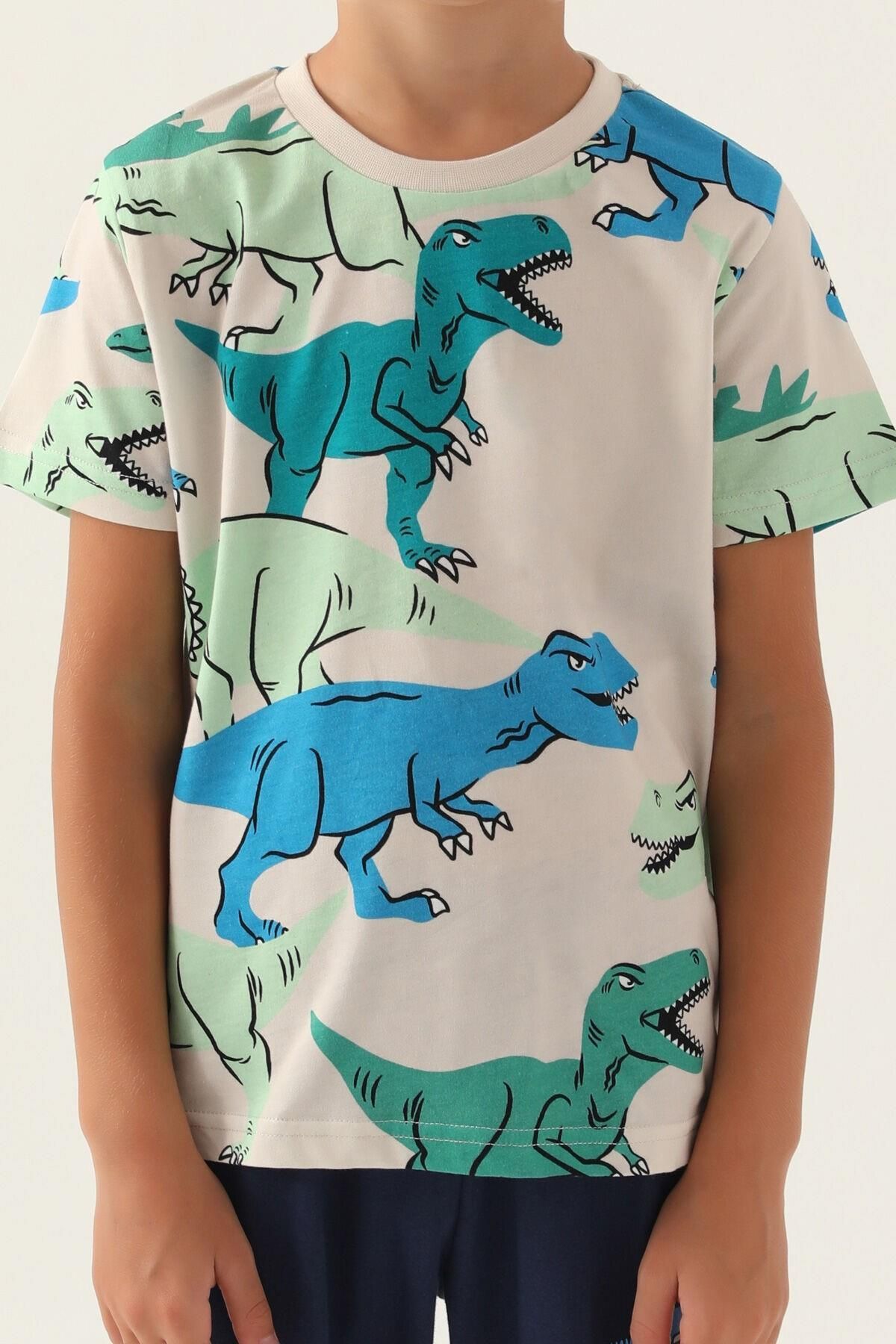 Pierre Cardin-Roly Poly 3360 Dinosaur Boy's Pajama Set 4