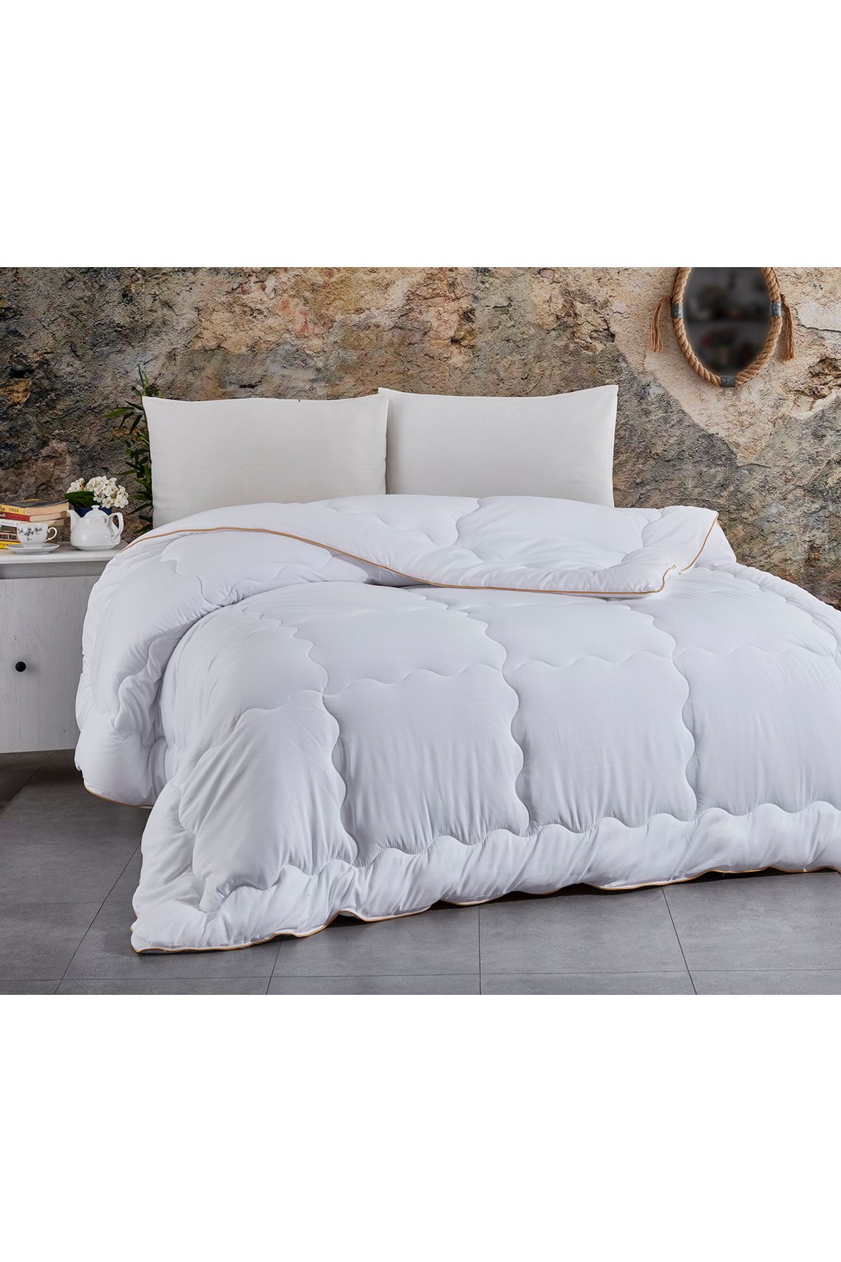 Komfort Home-Quilt Microgel cu microliză cu tuburi duble 1