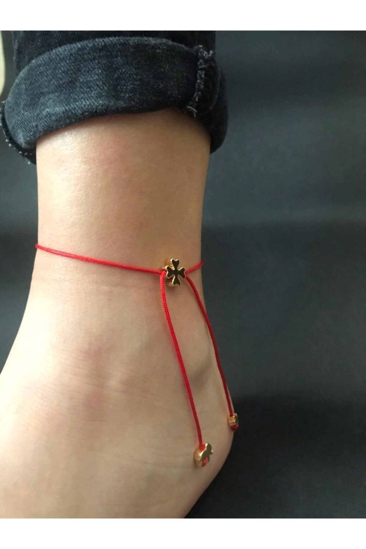 Tralles Takı Yonca Fil Figürlü Halhal