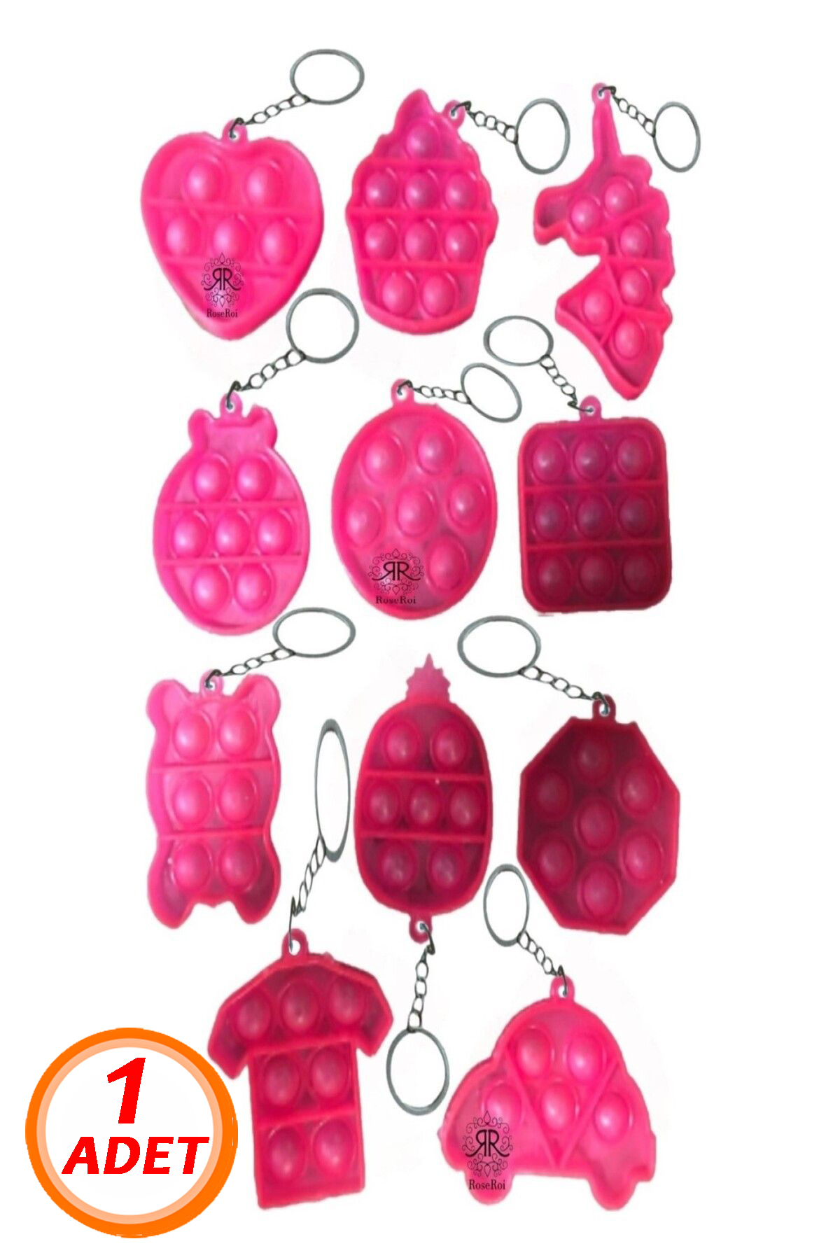 Bundeba Popit Anahtarlık Hediyelik Popit Anahtarlık Doğum Günü Karne Günü Hediyesi fotoğrafı 4 (önizleme)