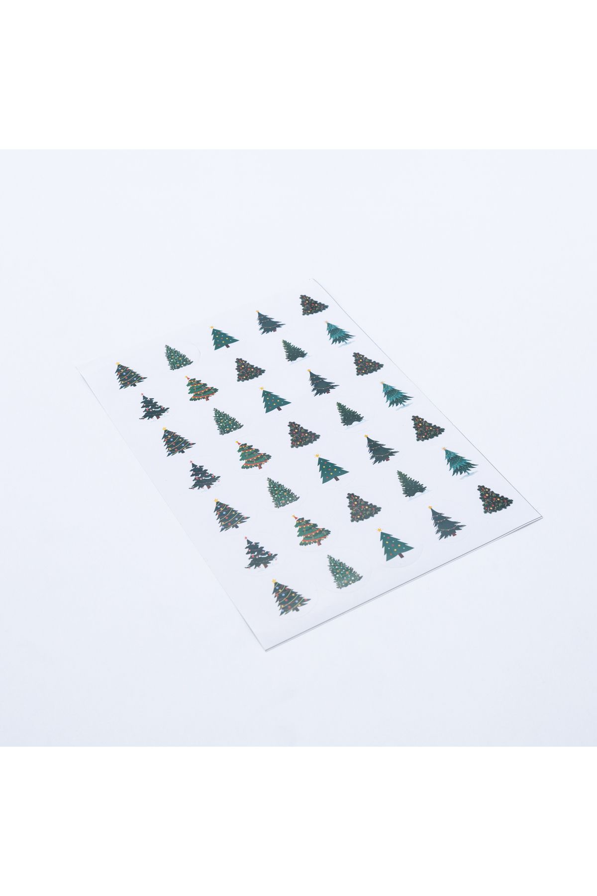 Bimotif-Christmas Pine Tree Sticker - 3 Cm, 525 Pieces 2