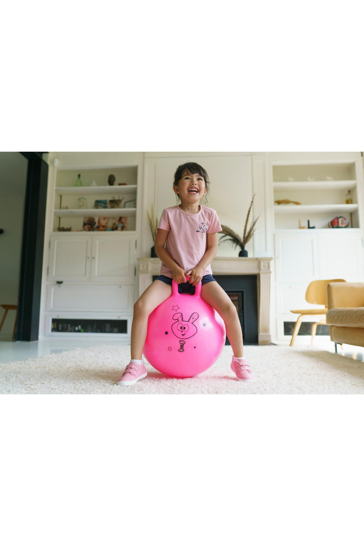 Decathlon Domyos Çocuk Mavi Ayarlanabilir Zıp Zıp Top 40 - 45 Cm fotoğrafı 6 (önizleme)