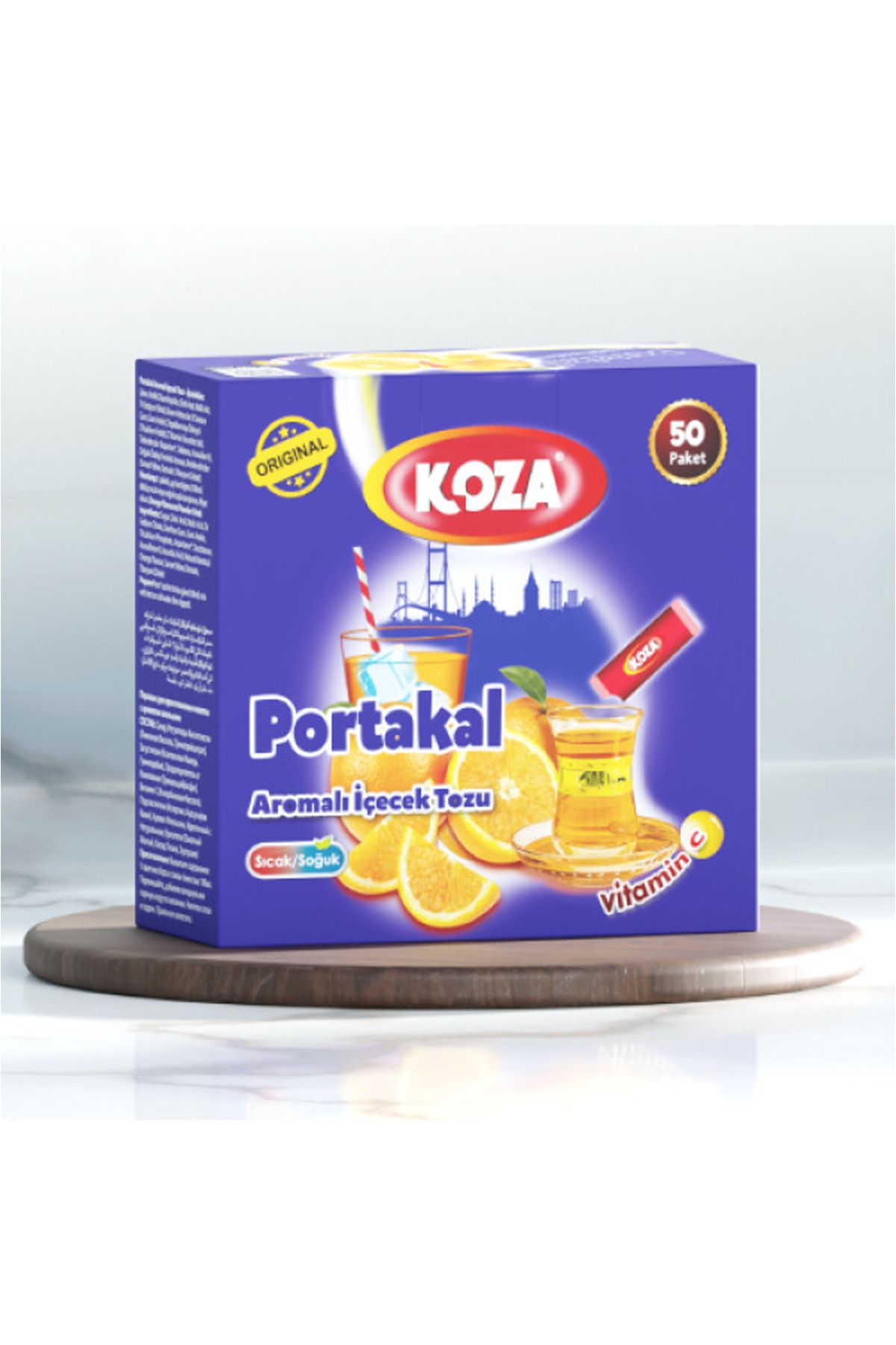 Royaleks Koza Tek İçimlik Portakal Aromalı Toz İçecek 50'li