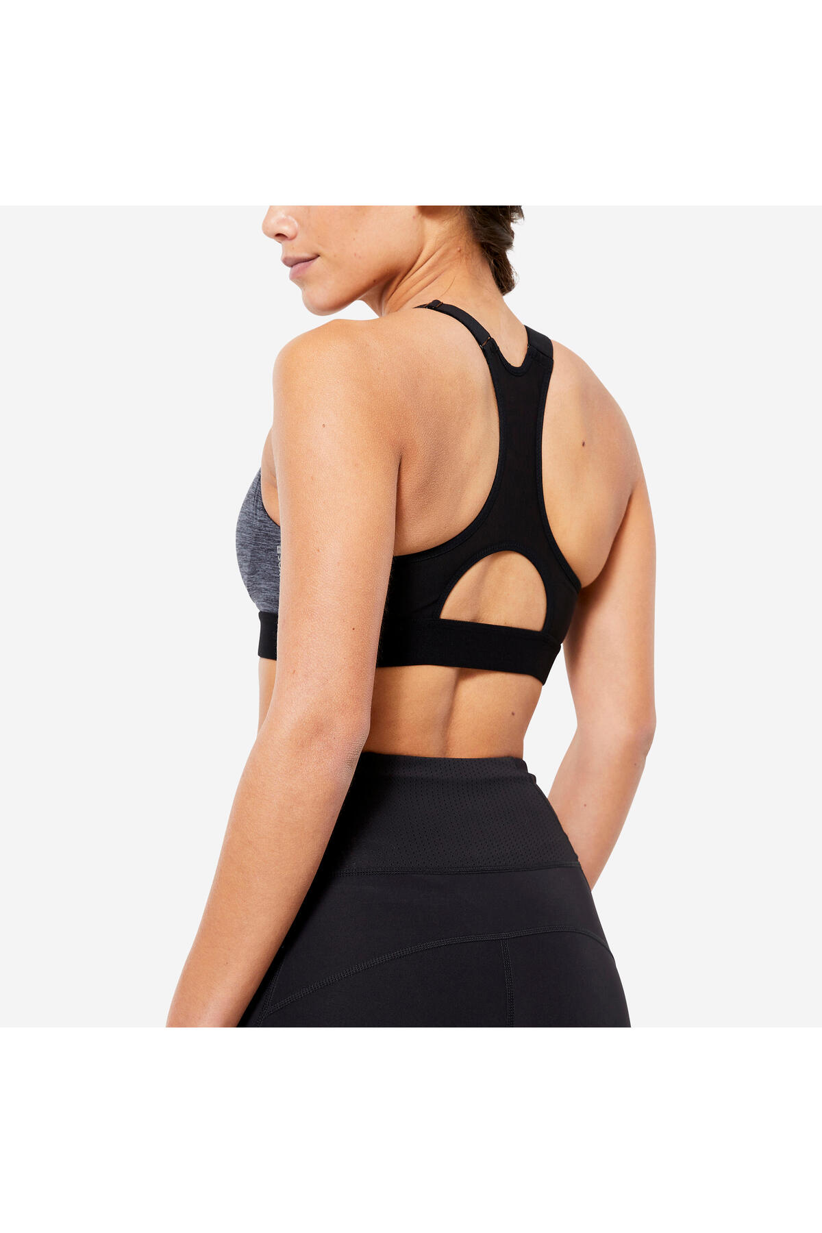 Decathlon Fermuarlı Sporcu Sütyeni - Yüksek Destek görsel 5