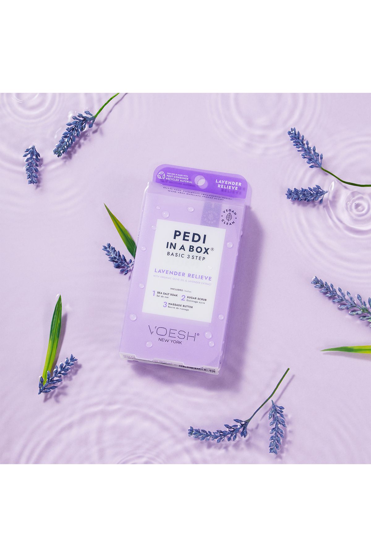 New York Pedi In A Box پایه پدیکور 3 مرحله ای اسطوخودوس Voesh