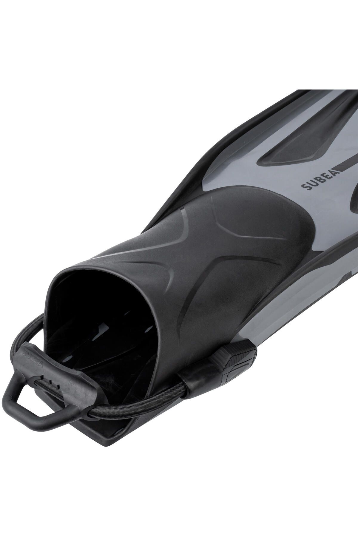 فین و پوتین مشکی مردانه زنانه پالت شیرجه خاکستری OH 500 Power Decathlon