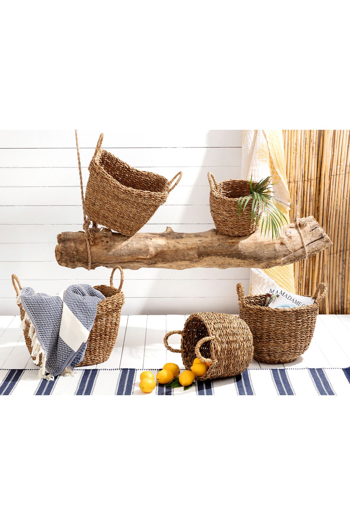 Madame Coco-Delle Small Wicker Basket - Portabel and Stylish Design 4
