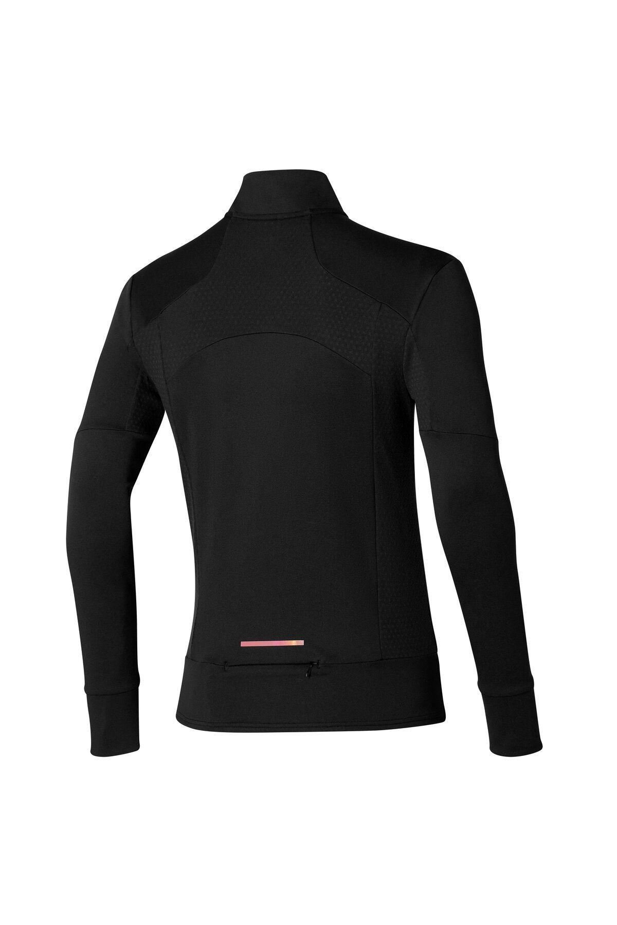 سویشرت ورزشی مشکی مردانه پیراهن نیمی از زیپ دار Warmalite سیاه Mizuno