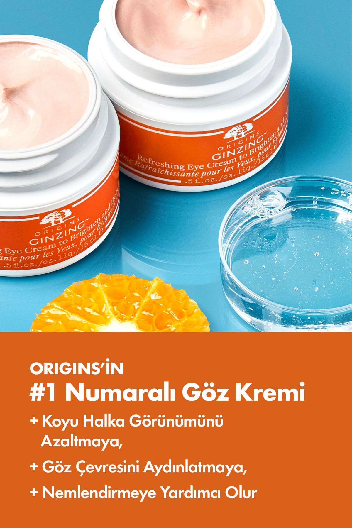 Origins Ginzing™ Olmazsa Olmazları Seti: C Vitamini Içeren Yoğun Nemlendirici 50 ml & Göz Kremi 15 ml-4