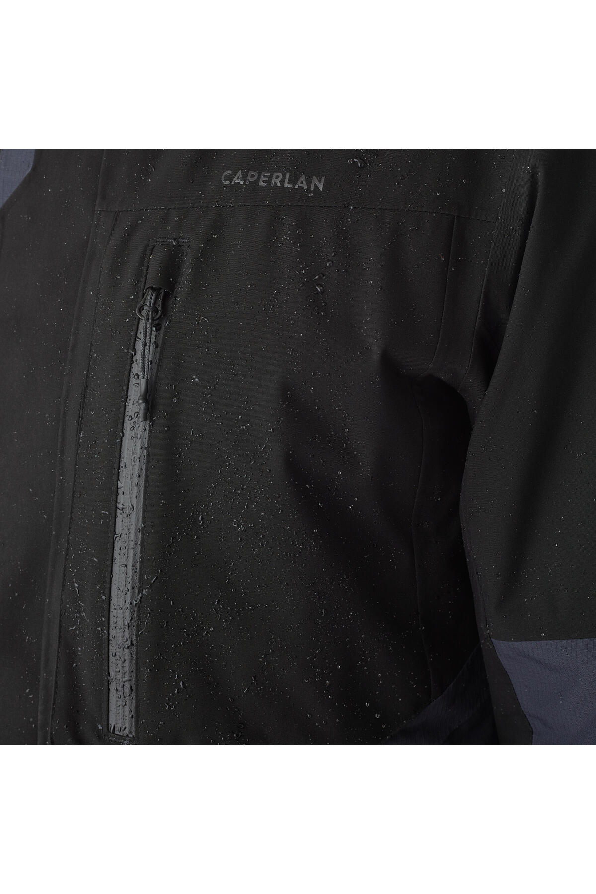 کاپشن ماهیگیری ضد آب مردانه Caperlan - Fishing - Grey/Black - FJ 500 WPF — خاکستری 333640 — تصویر 8 از 8