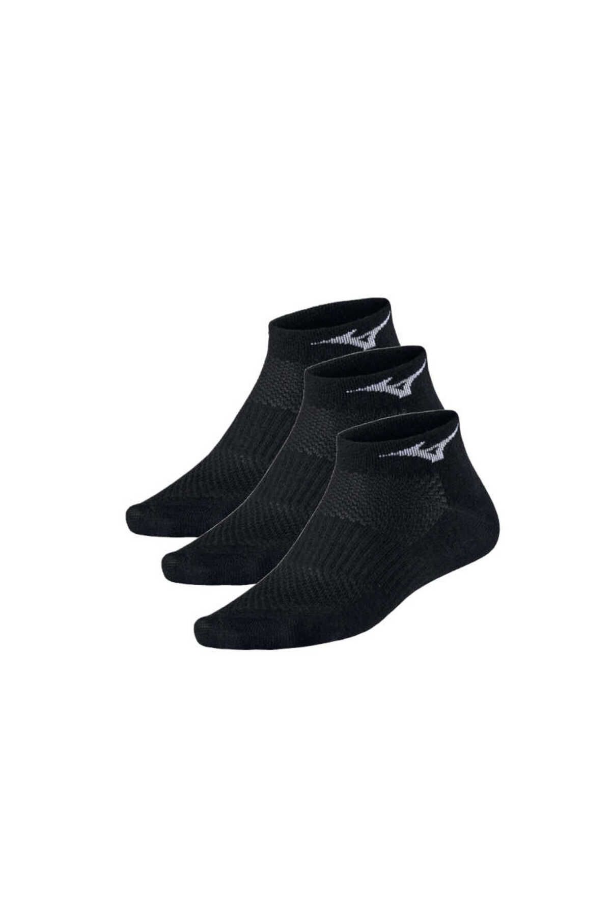 MIZUNO-Training Mid 3p Unisex Socks Black 1