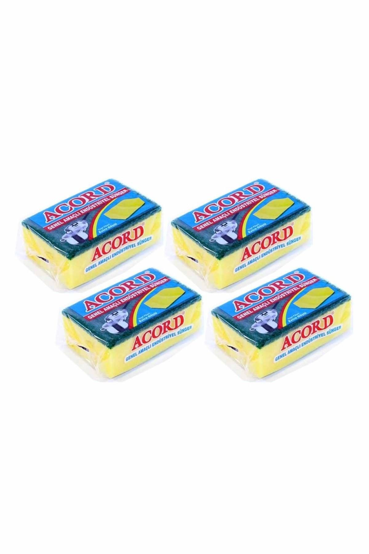 BRL 4 adet Jumbo Boy Endüstriyel Çok Amaçlı Bulaşık Süngeri  13x8x4 cm