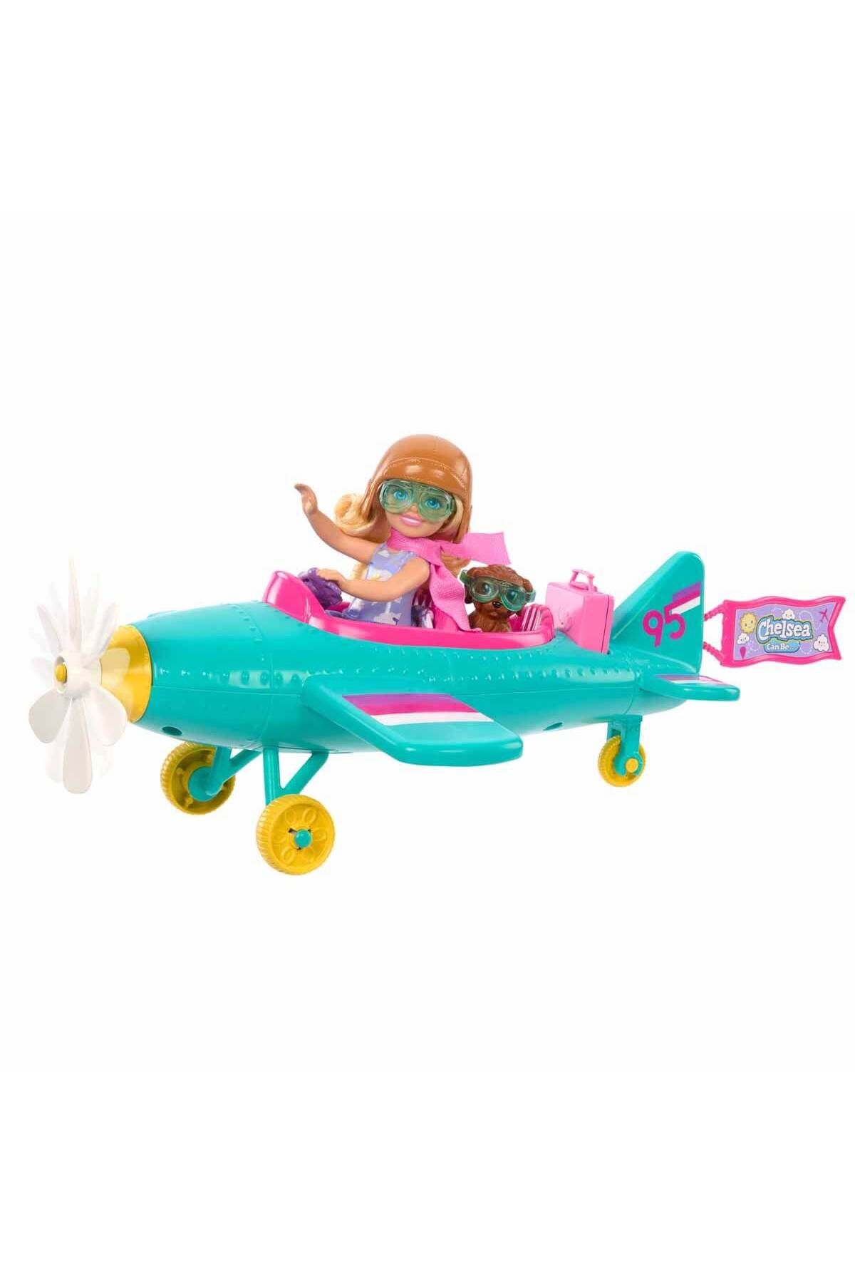 NECO TOYS Bar bie Chelsea'nin Pervaneli Mini Uçağı Oyun Seti HTK38