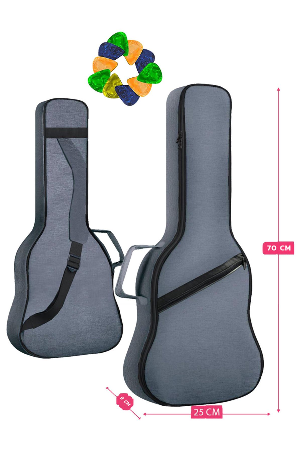 Midex-Cs-26 Tenor Ukulele Bag - Gigbag Soft Case and Case (10 Plectrums and Set Wire Gifts) 2