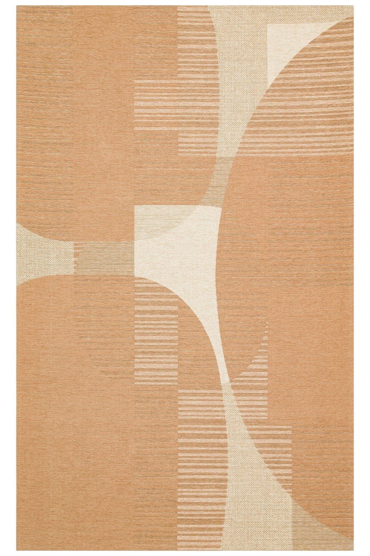 Eko Halı BROOKLYN BRK 13 NATURAL BEIGE  Hasır Görünümlü Kaymaz Renkli Dokuma Modern Kilim