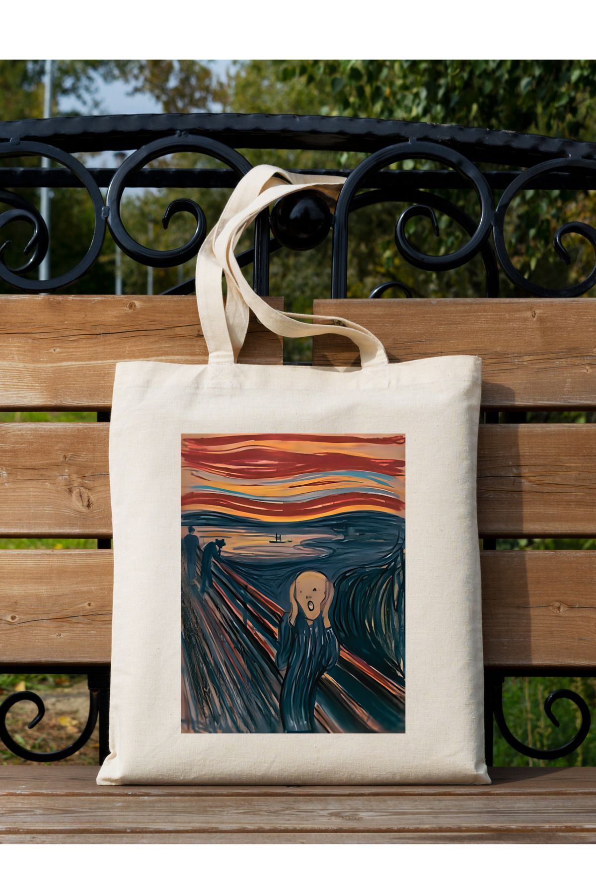 Cemira-Edvard Munch Scream Design Tote Bag Cloth Bag 2