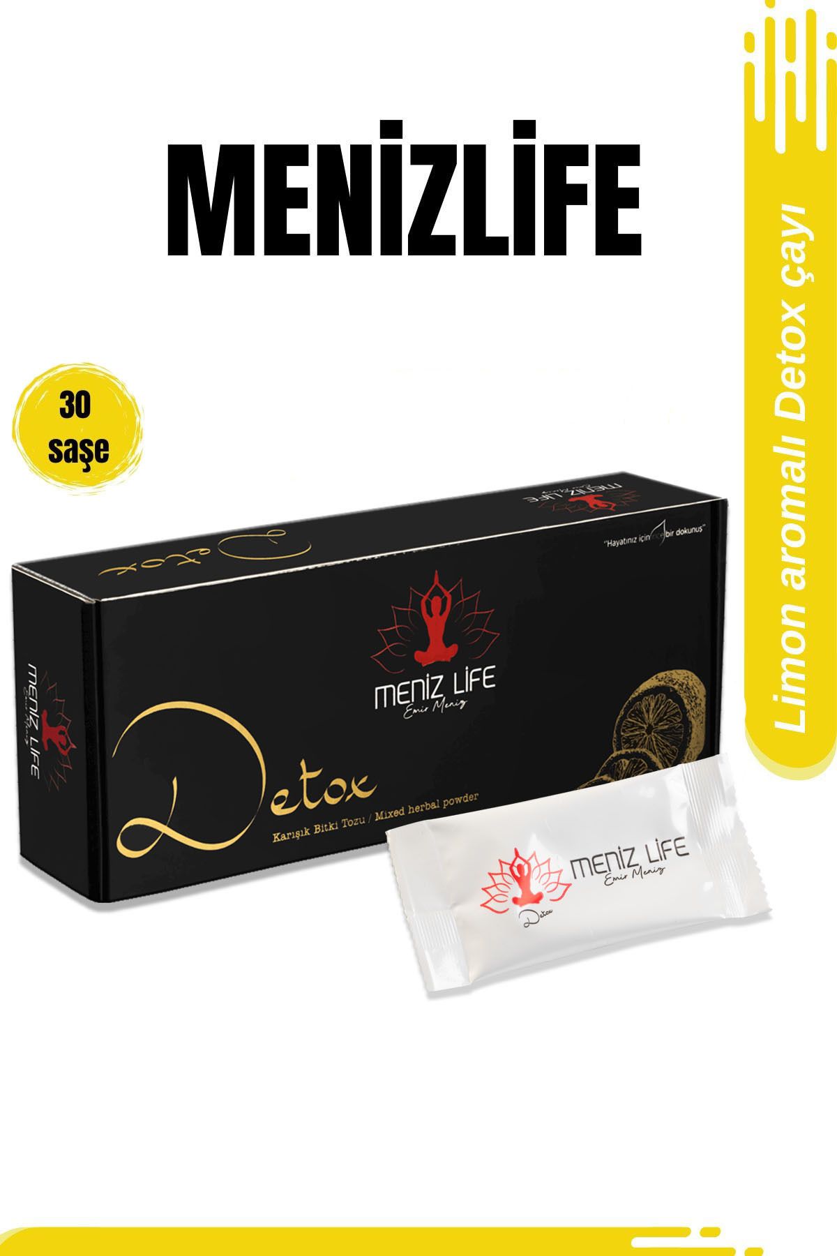 Menizlife Limonlu Karışık Bitki Detox Çayı 30 Günlük