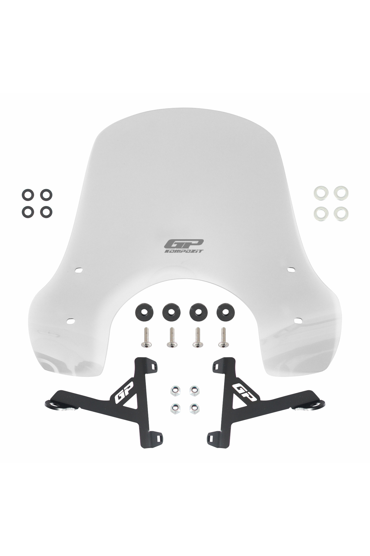 GP KOMPOZİT SYM Fiddle 2024 Uyumlu Ön Cam Şeffaf 40 cm - Fiyatı