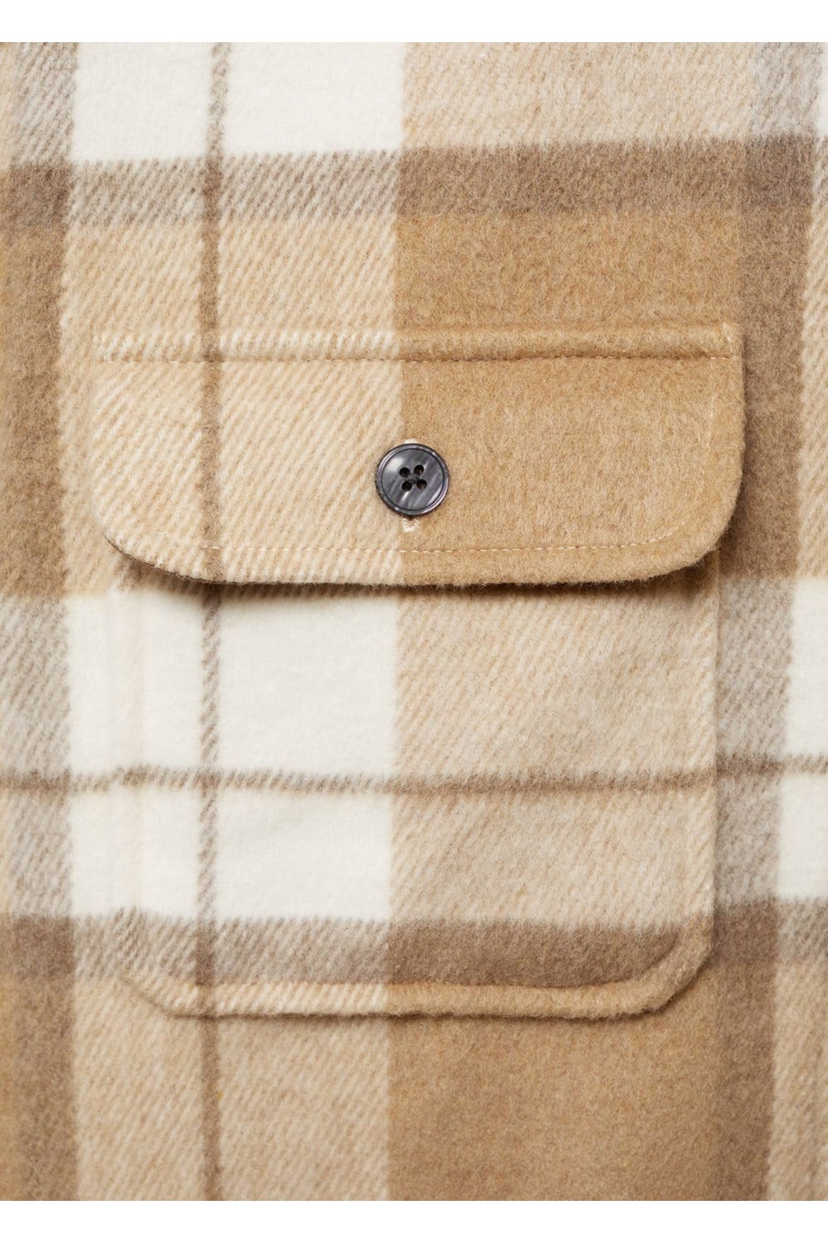 MANGO Man-Karierte Flanellhemdjacke 5
