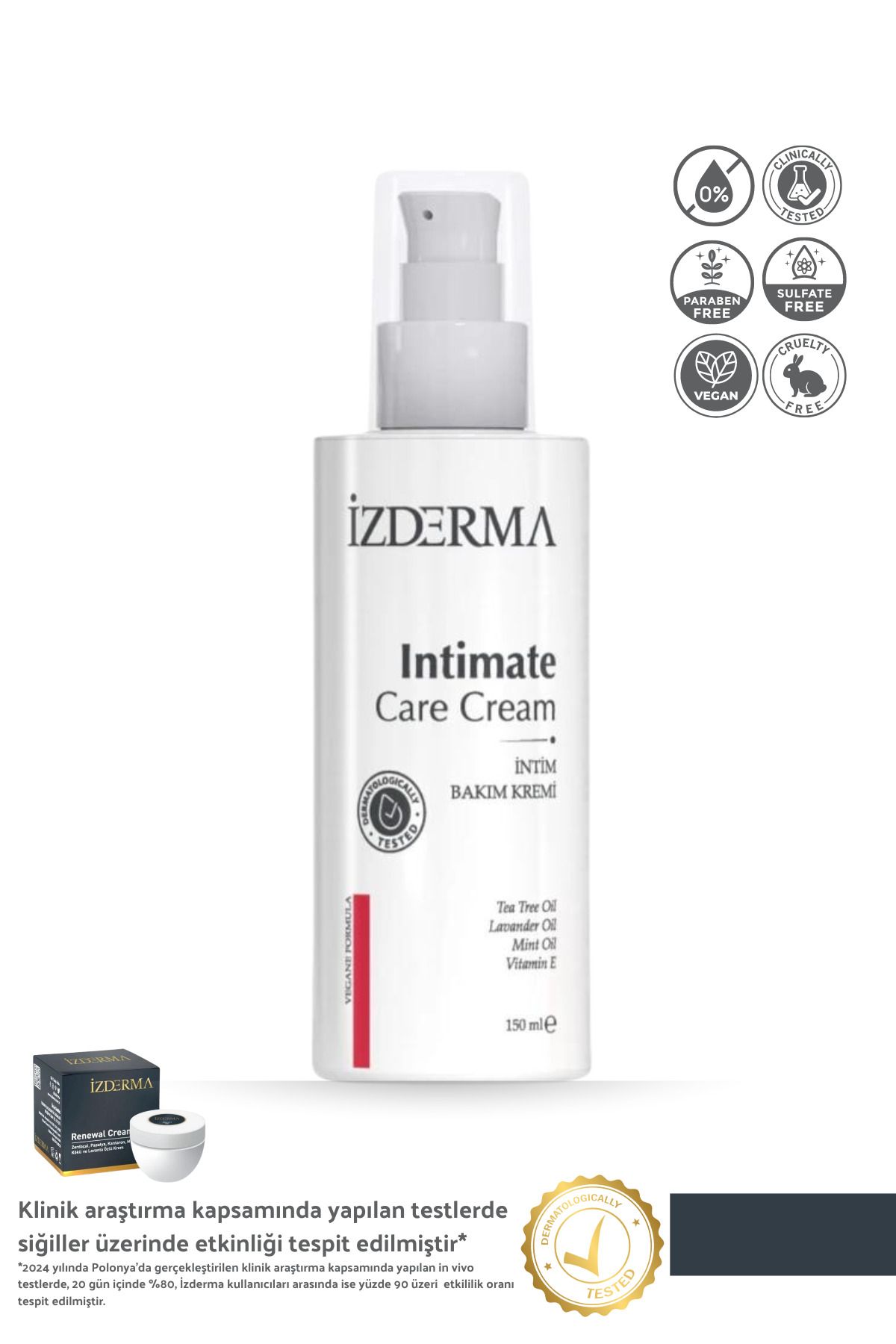 izderma Intim Bakım Kremi (DIŞ GENİTAL BÖLGE İÇİN KOKU VE KAŞINTI KARŞITI) 150 ml