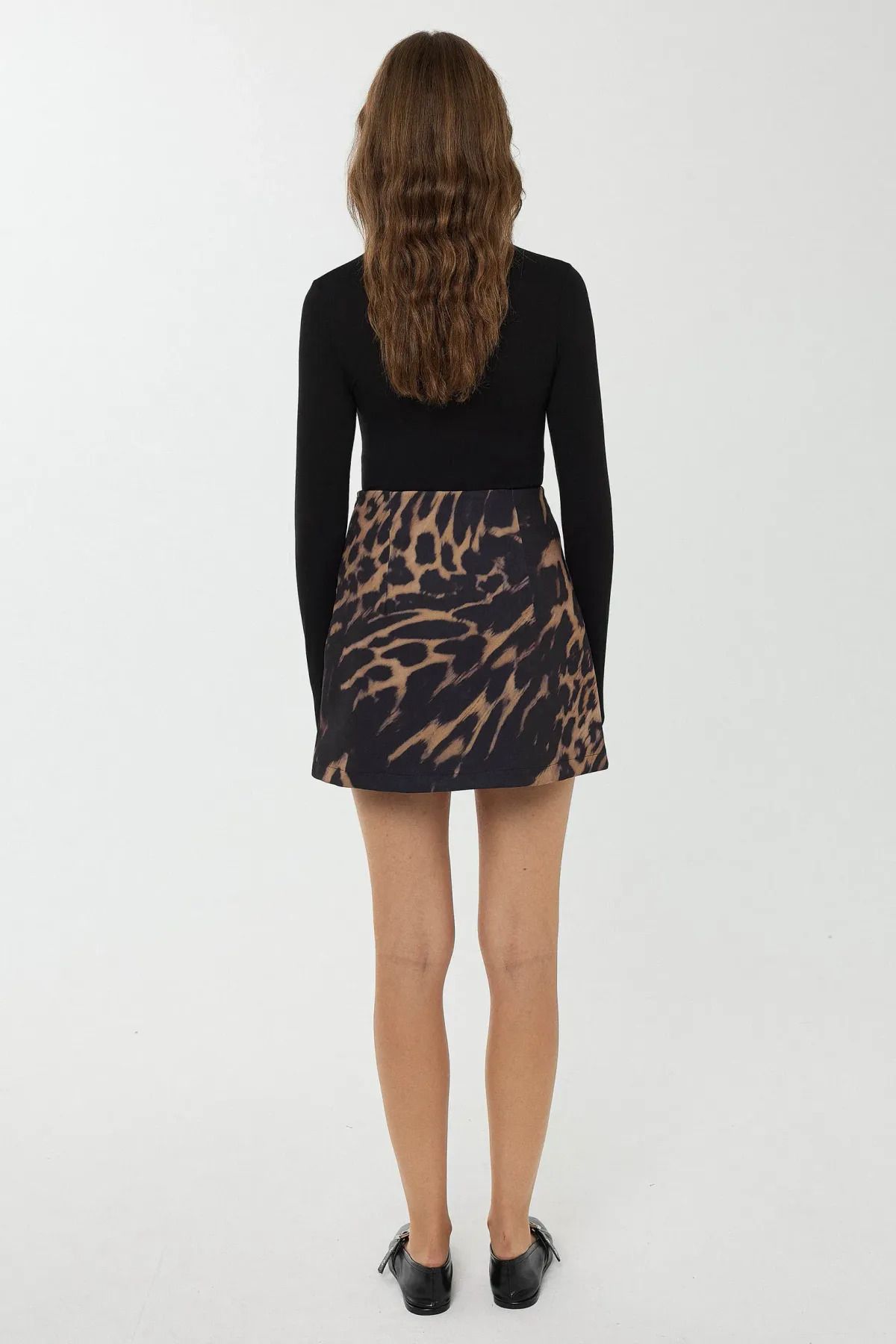 Hiccup-Leopard Patterned Mini Skirt 5