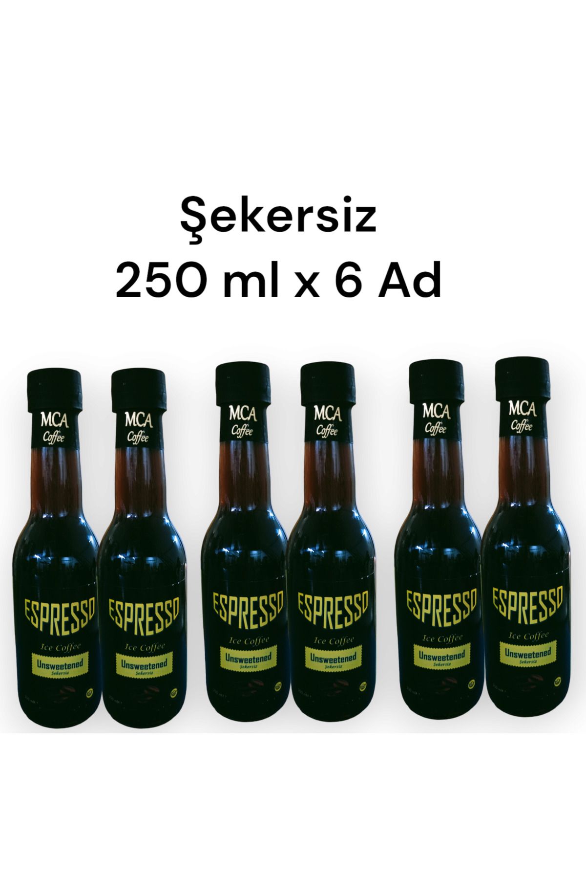 MCA Espresso Soğuk Kahve (ŞEKERSİZ) 250 ml X 6 Adet