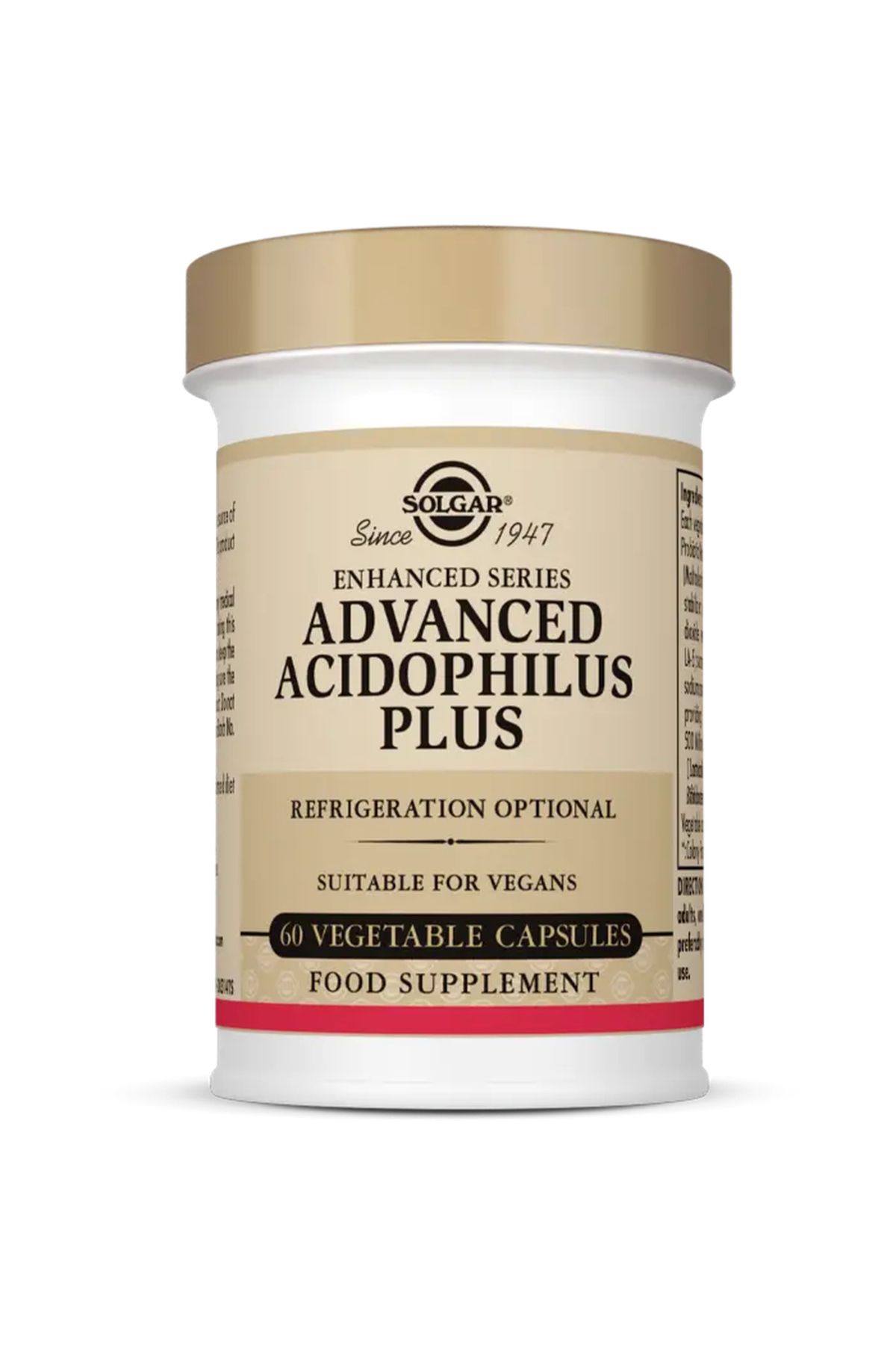 Solgar Advanced Acidophilus Plus 60 Kapsül