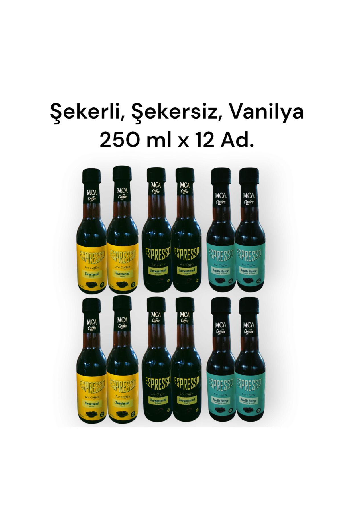 MCA Espresso Soğuk Kahve (KARIŞIK KOLİ) 250 ml X 12 Adet